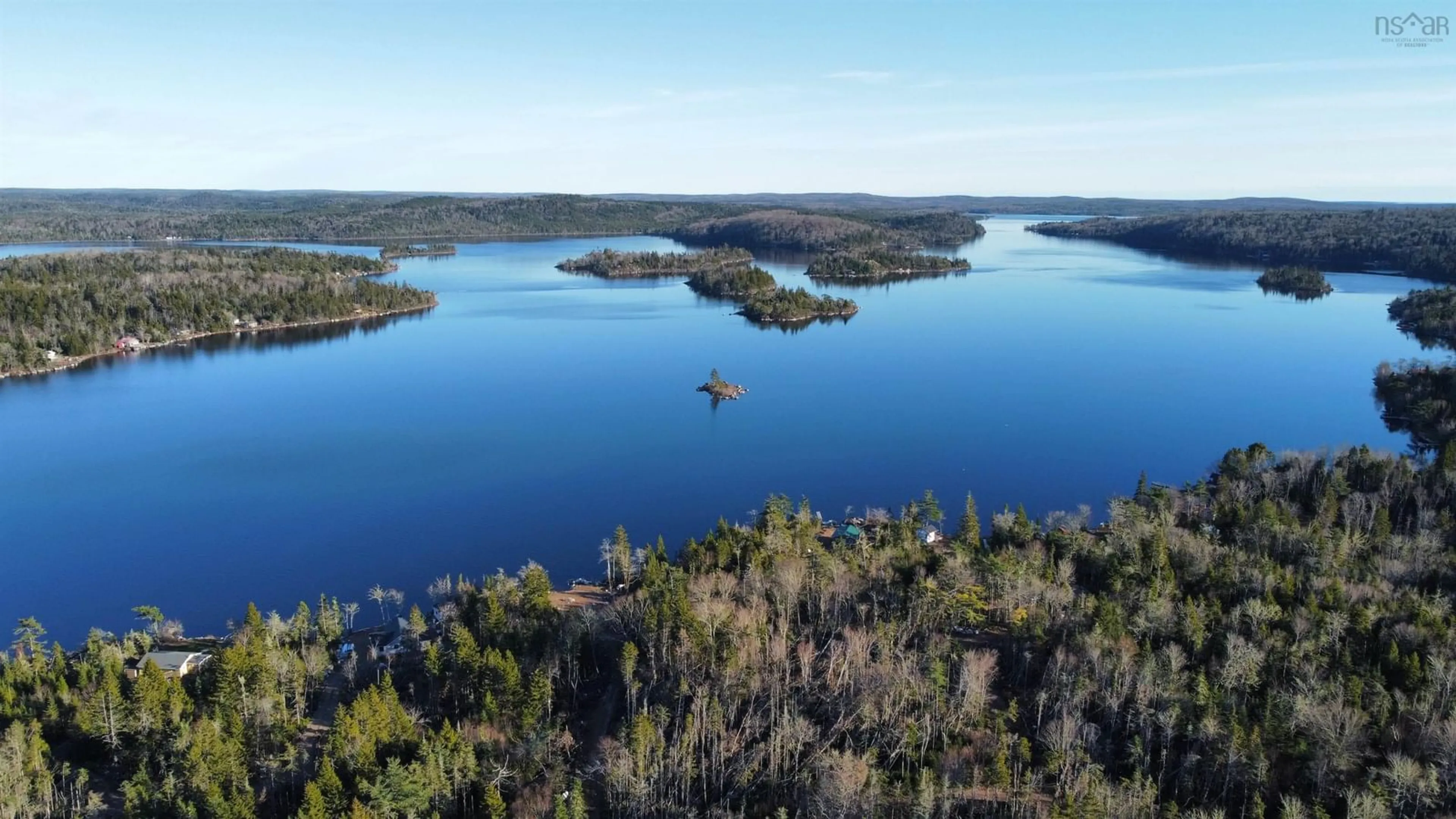 A pic from outside/outdoor area/front of a property/back of a property/a pic from drone, water/lake/river/ocean view for 1184 Lake Charlotte Water Access Way, Upper Lakeville Nova Scotia B0J 2L0