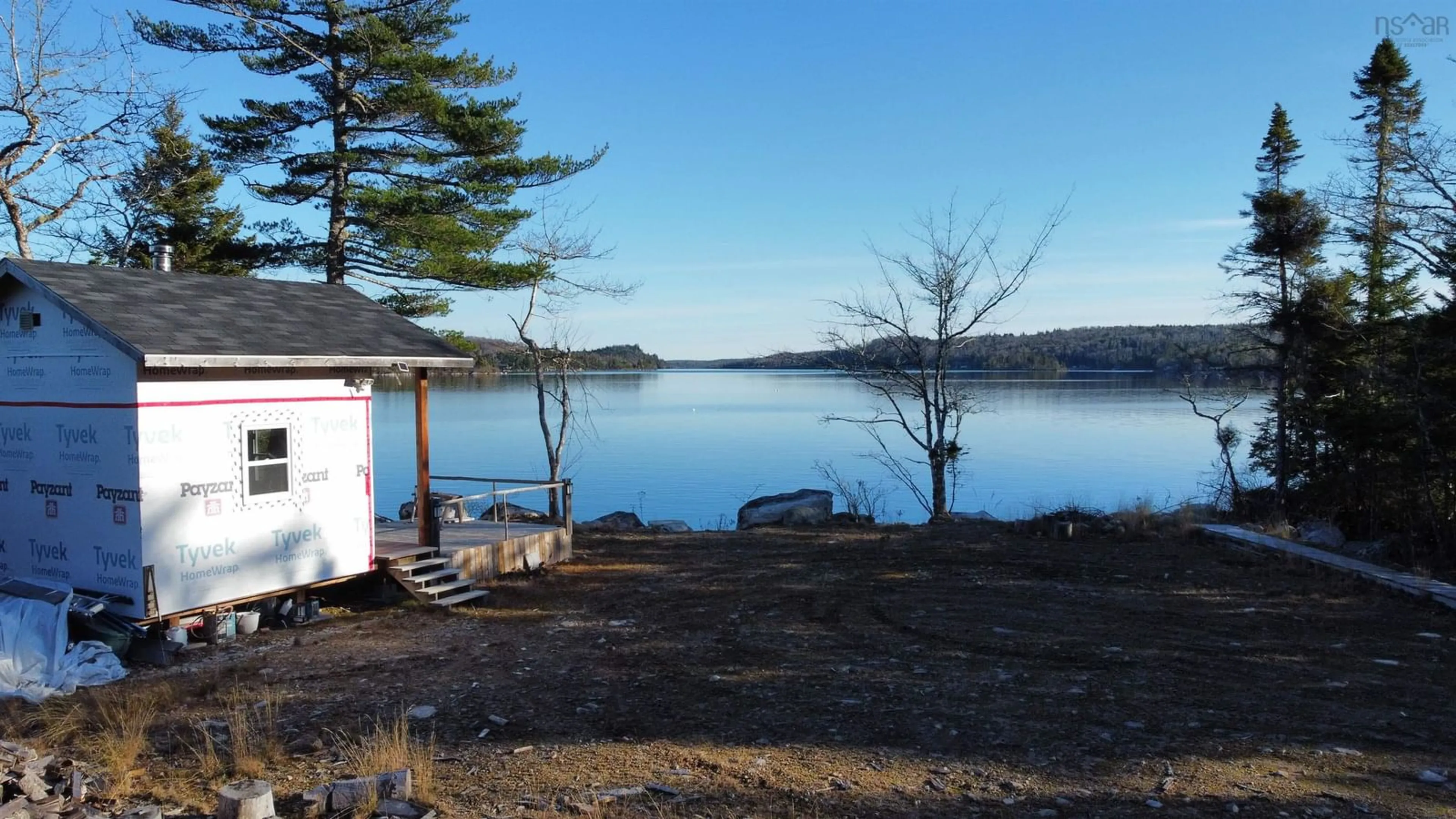 Patio, water/lake/river/ocean view for 1184 Lake Charlotte Water Access Way, Upper Lakeville Nova Scotia B0J 2L0