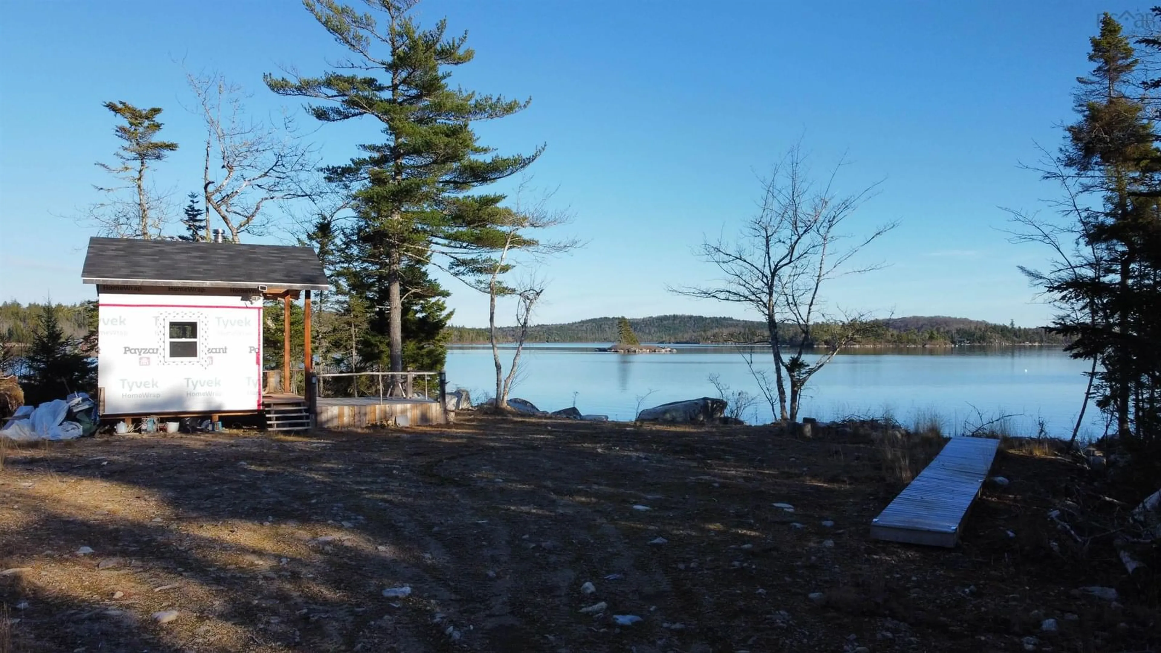 Patio, water/lake/river/ocean view for 1184 Lake Charlotte Water Access Way, Upper Lakeville Nova Scotia B0J 2L0