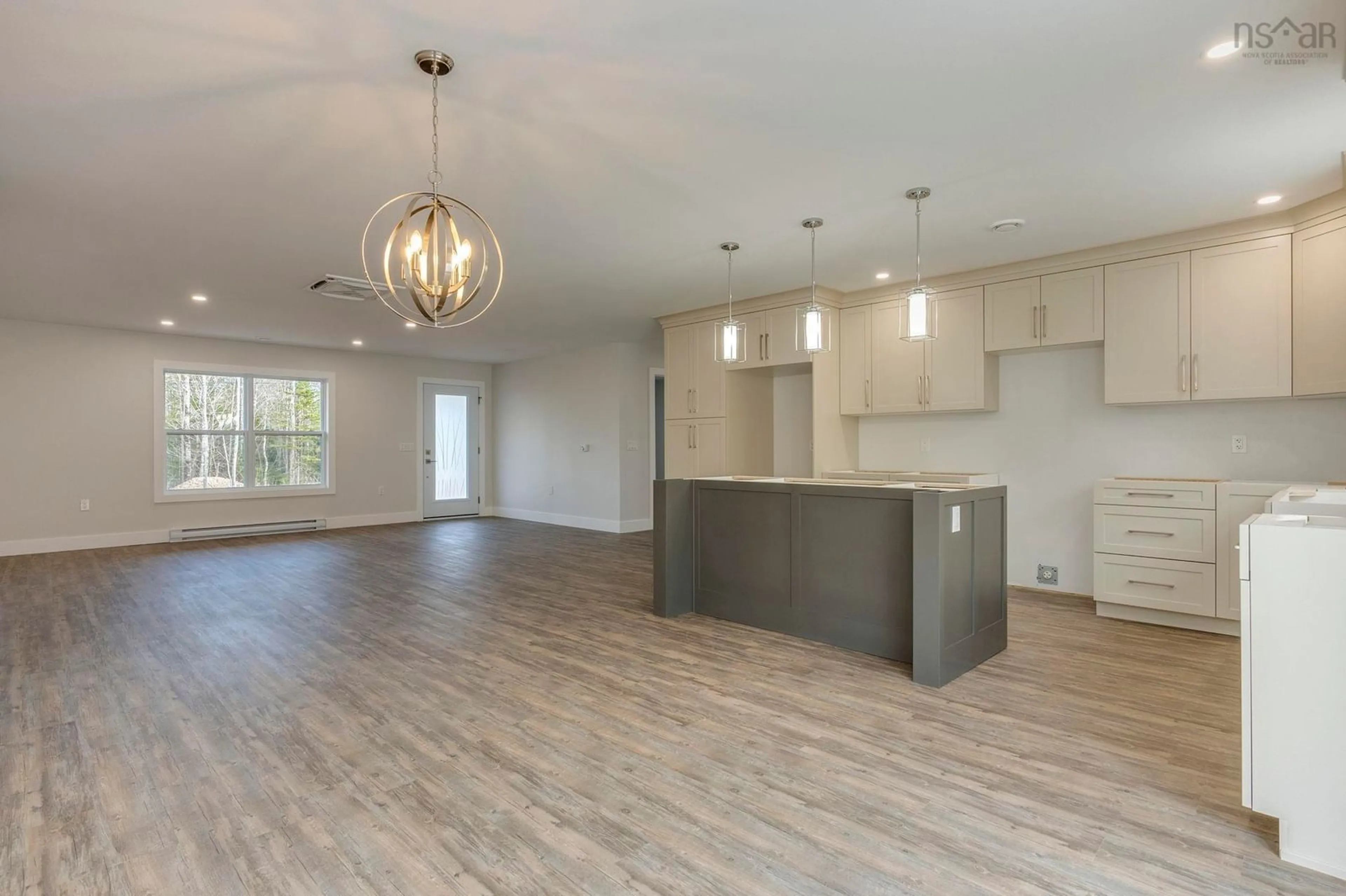 Open concept kitchen, wood/laminate floor for 422 East Torbrook Rd, South Tremont Nova Scotia B0P 1R0