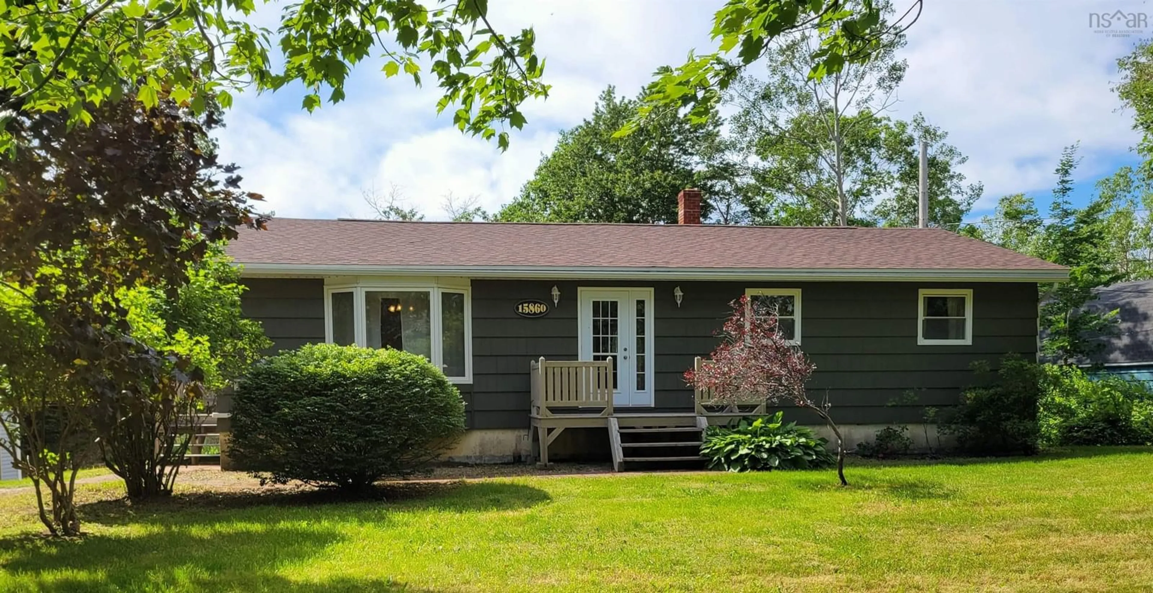 Home with vinyl exterior material, street for 15860 Highway 3, Hebbville Nova Scotia B4V 6Z8