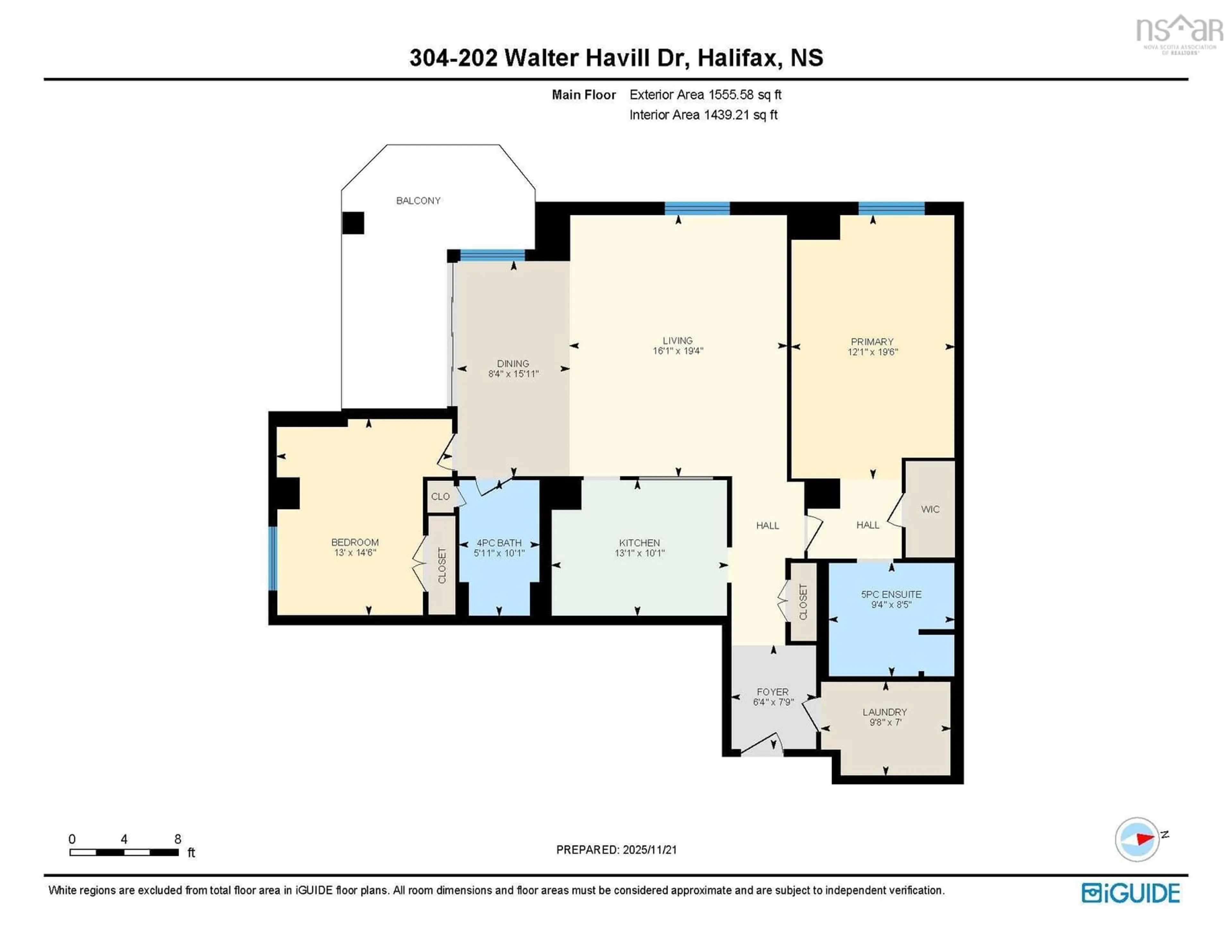 Floor plan for 202 Walter Havill Dr #304, Halifax Nova Scotia B3N 3M4