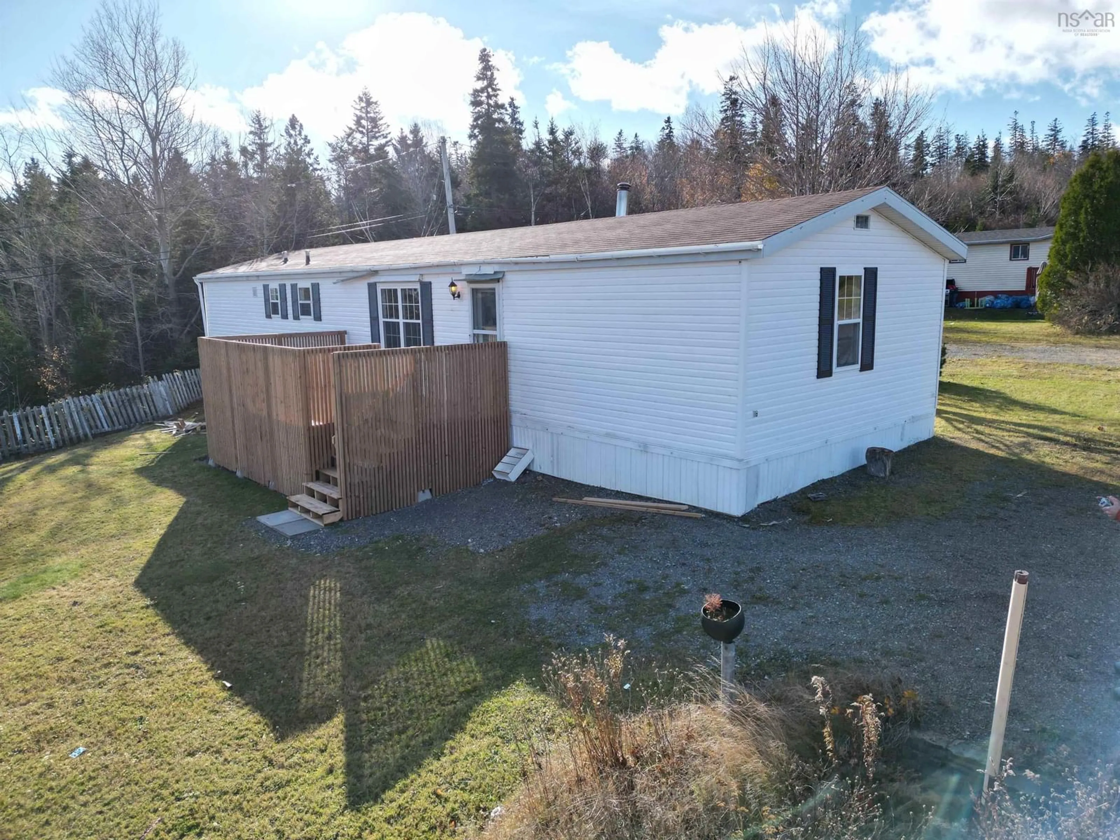 A pic from outside/outdoor area/front of a property/back of a property/a pic from drone, building for 16 Earl Ryan Dr, Mulgrave Nova Scotia B0E 2G0