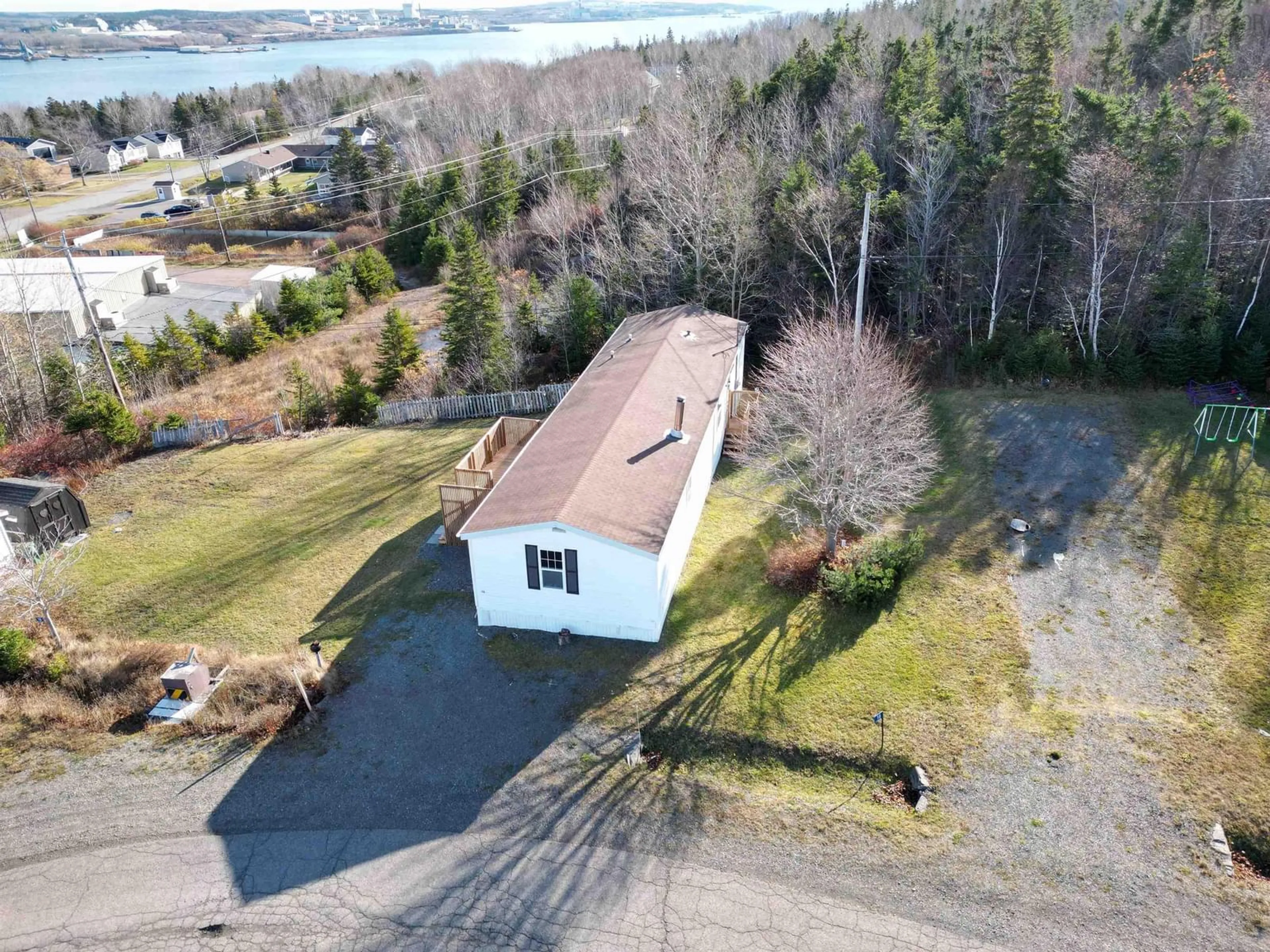 A pic from outside/outdoor area/front of a property/back of a property/a pic from drone, water/lake/river/ocean view for 16 Earl Ryan Dr, Mulgrave Nova Scotia B0E 2G0