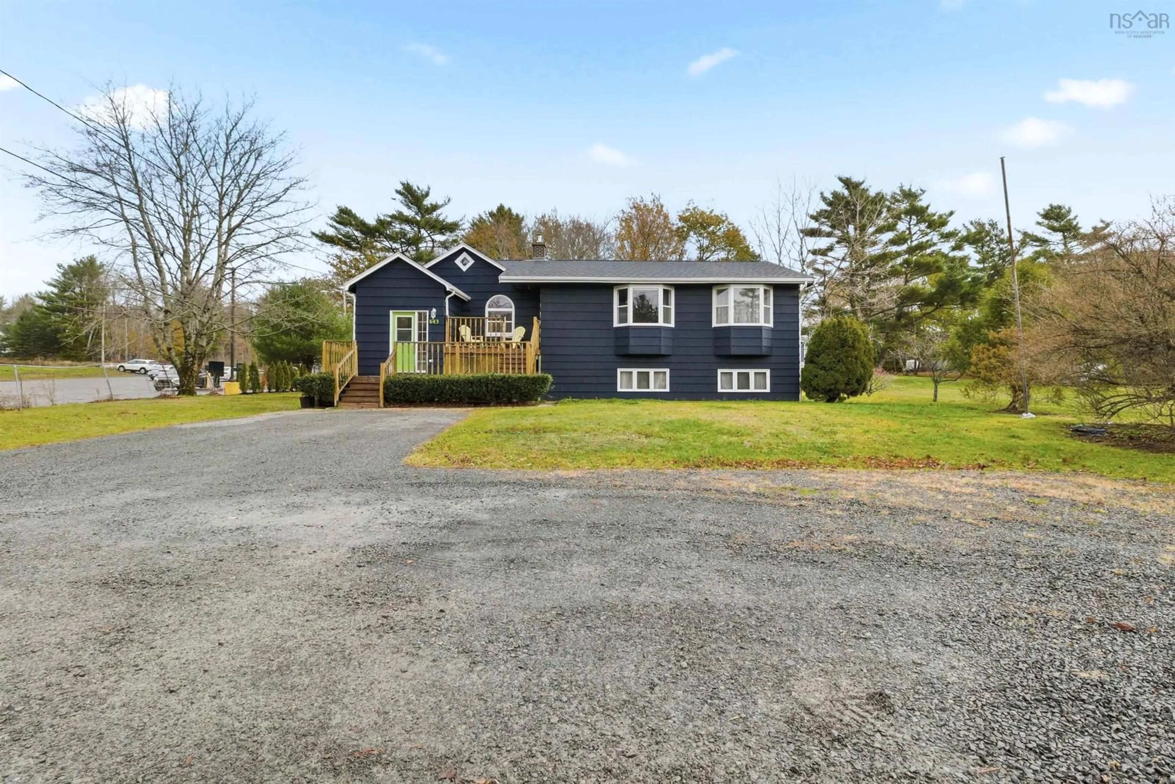 A pic from outside/outdoor area/front of a property/back of a property/a pic from drone, street for 643 Highway 1, Mount Uniacke Nova Scotia B0N 1Z0