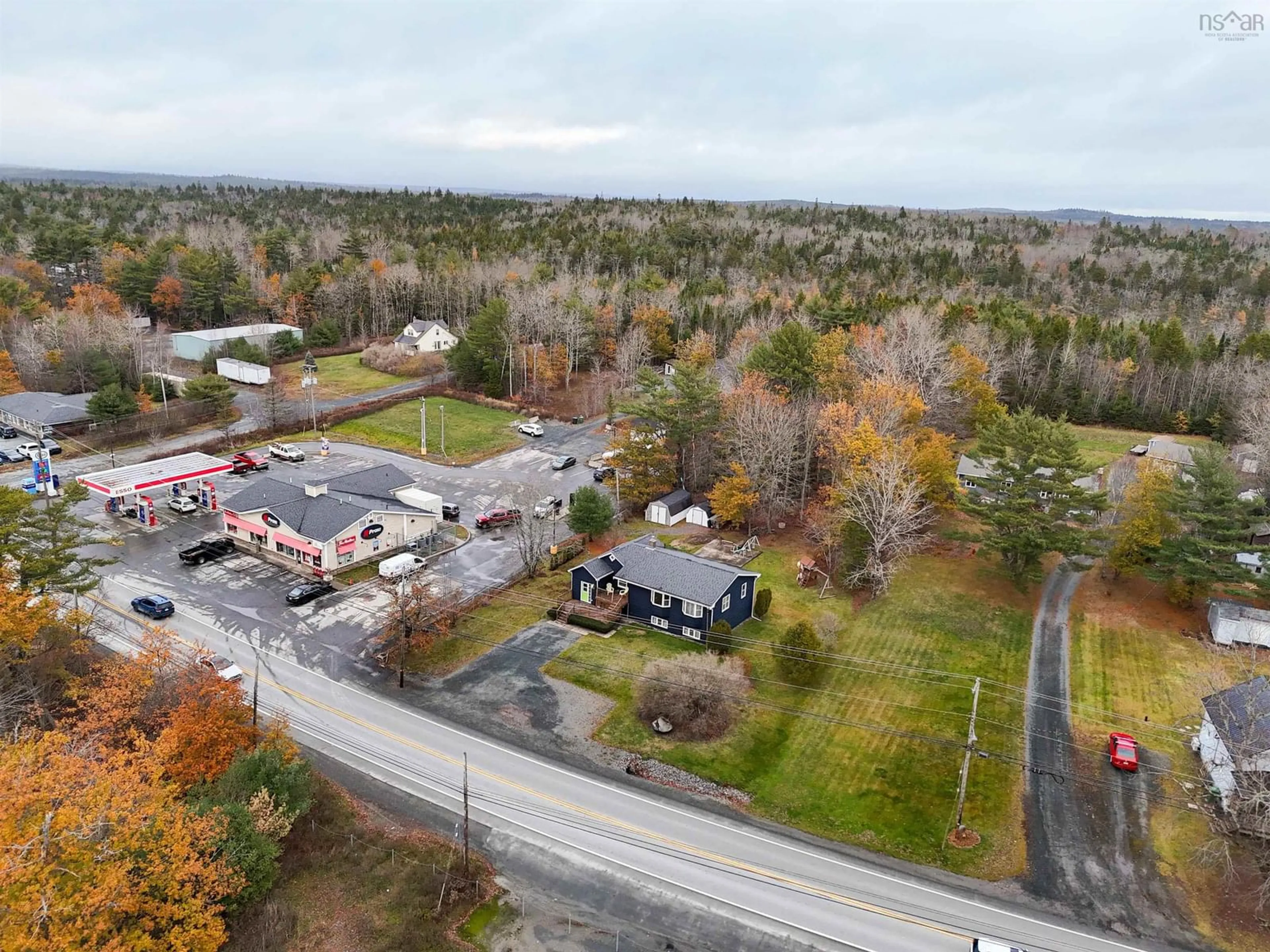 A pic from outside/outdoor area/front of a property/back of a property/a pic from drone, unknown for 643 Highway 1, Mount Uniacke Nova Scotia B0N 1Z0