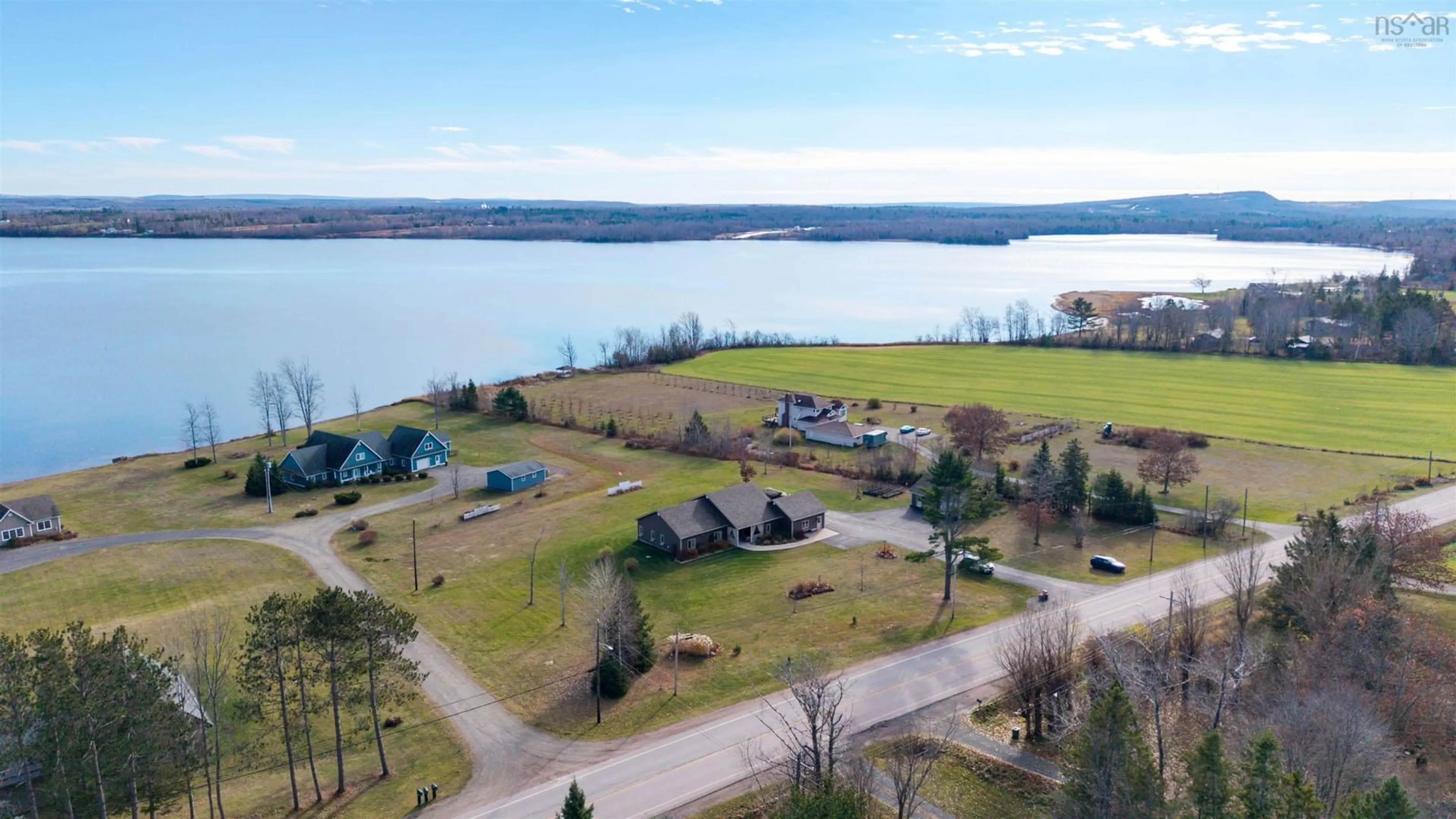 A pic from outside/outdoor area/front of a property/back of a property/a pic from drone, water/lake/river/ocean view for 2162 Highway 376, Lyons Brook Nova Scotia B0K 1H0