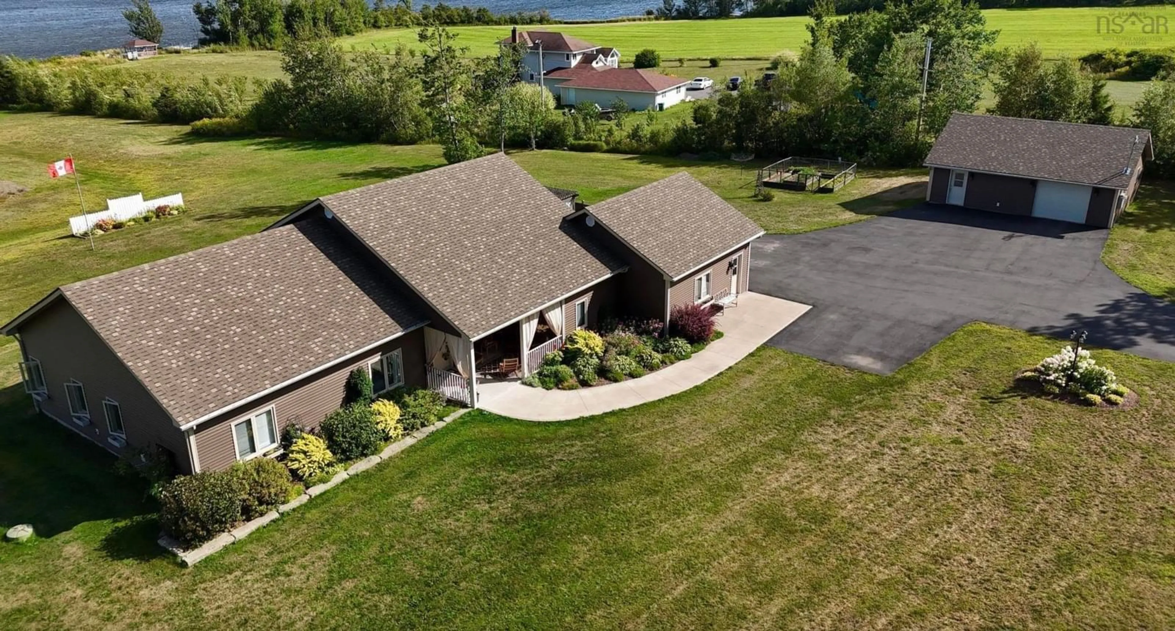 A pic from outside/outdoor area/front of a property/back of a property/a pic from drone, unknown for 2162 Highway 376, Lyons Brook Nova Scotia B0K 1H0