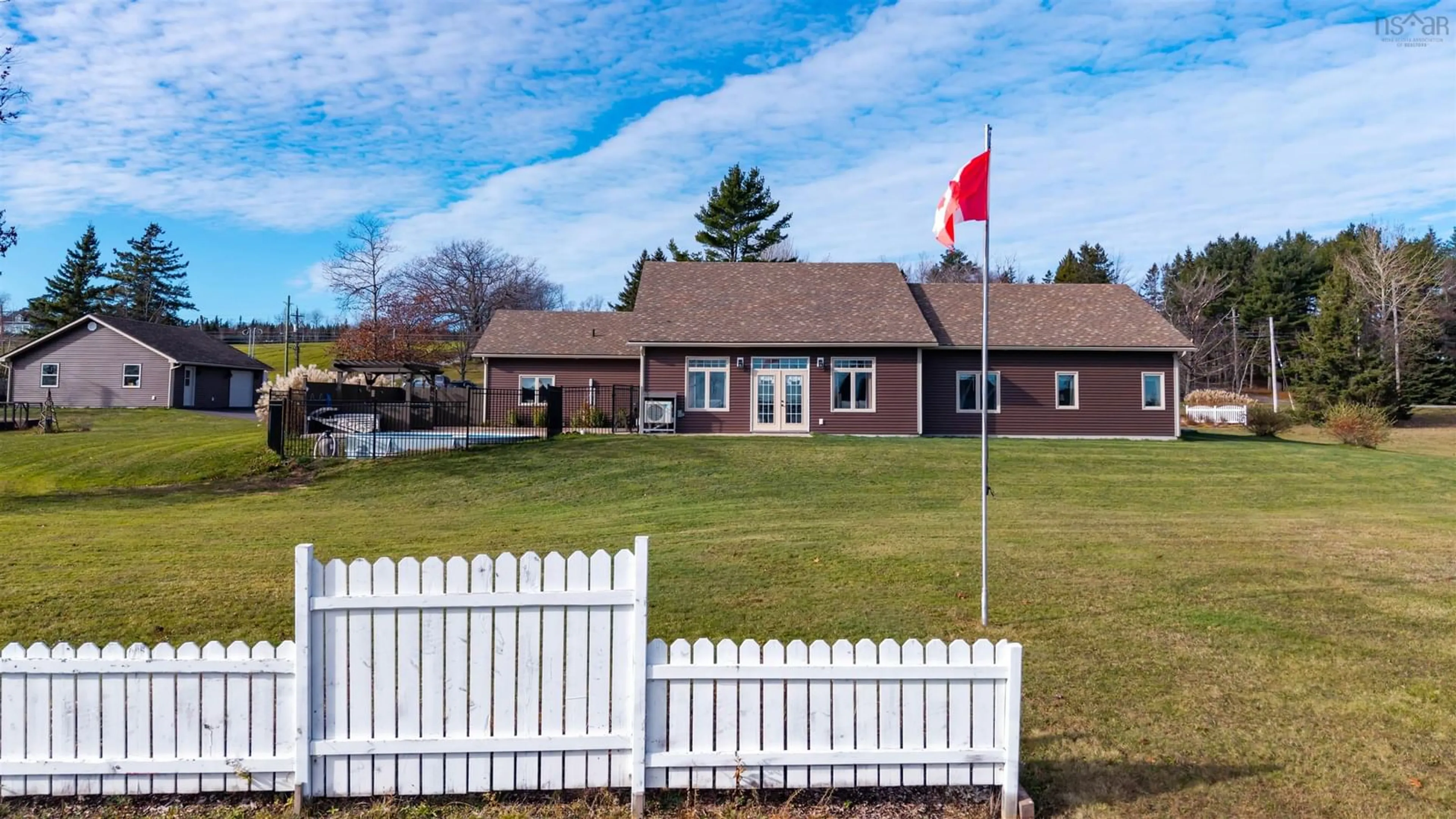 A pic from outside/outdoor area/front of a property/back of a property/a pic from drone, unknown for 2162 Highway 376, Lyons Brook Nova Scotia B0K 1H0