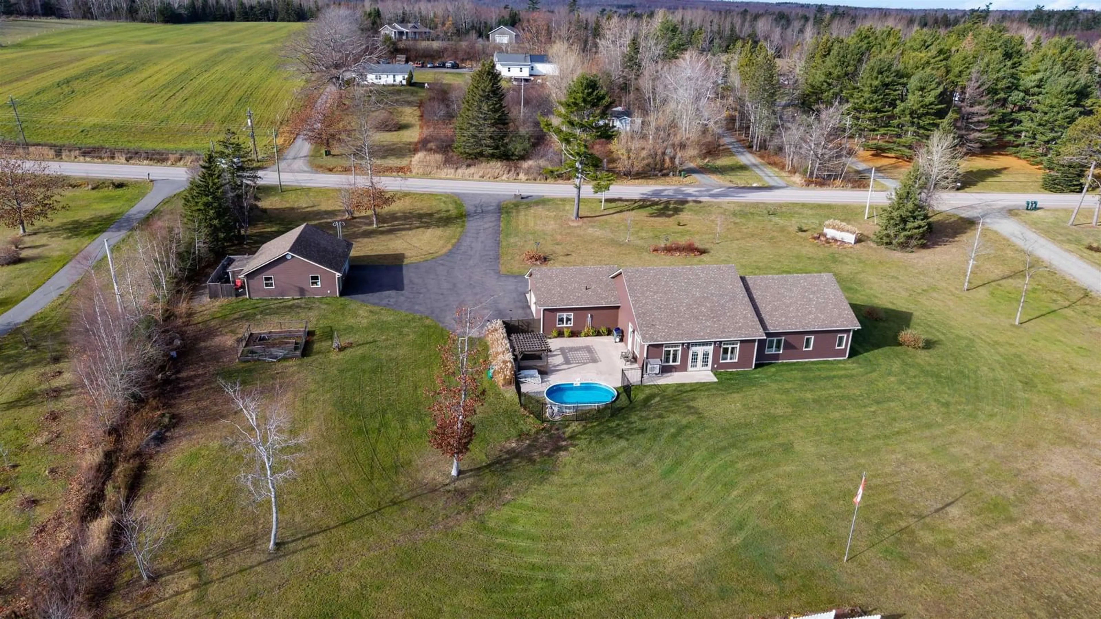 A pic from outside/outdoor area/front of a property/back of a property/a pic from drone, water/lake/river/ocean view for 2162 Highway 376, Lyons Brook Nova Scotia B0K 1H0
