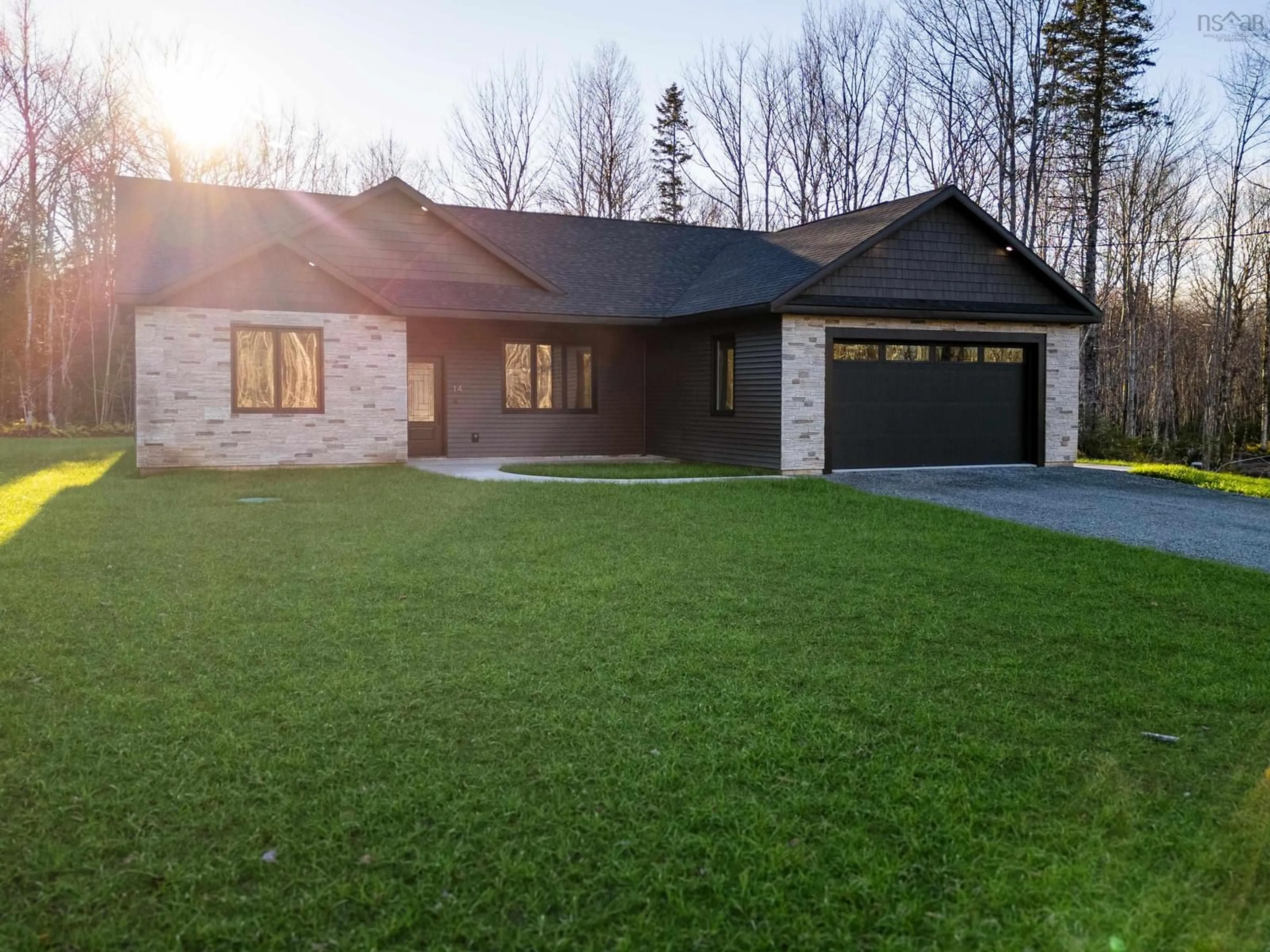 Home with brick exterior material, street for 14 Emerson Drive, Howie Centre Nova Scotia B1L 1H1