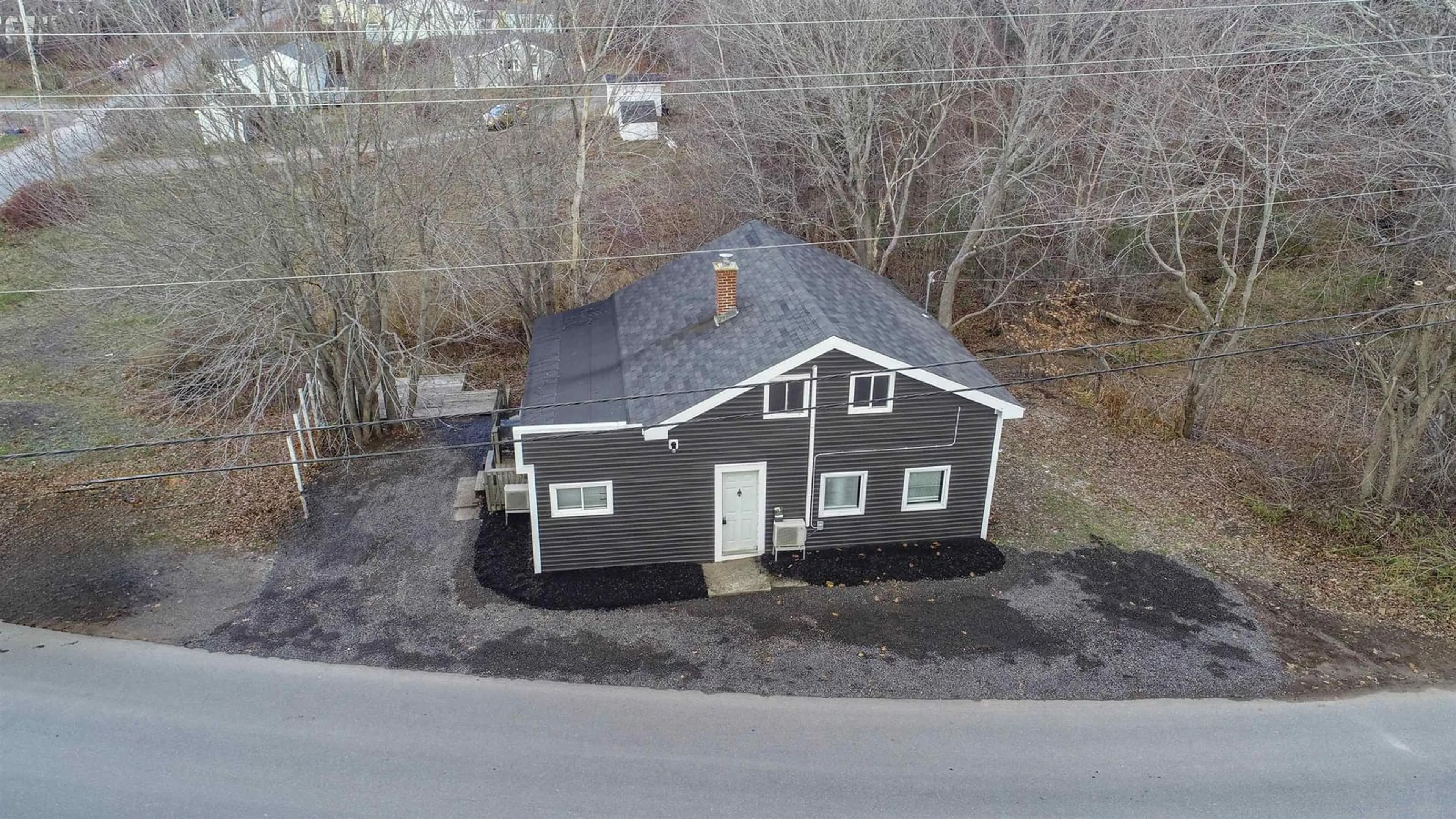 A pic from outside/outdoor area/front of a property/back of a property/a pic from drone, building for 1359 Sanford Road, North Kentville Nova Scotia B4N 3B7