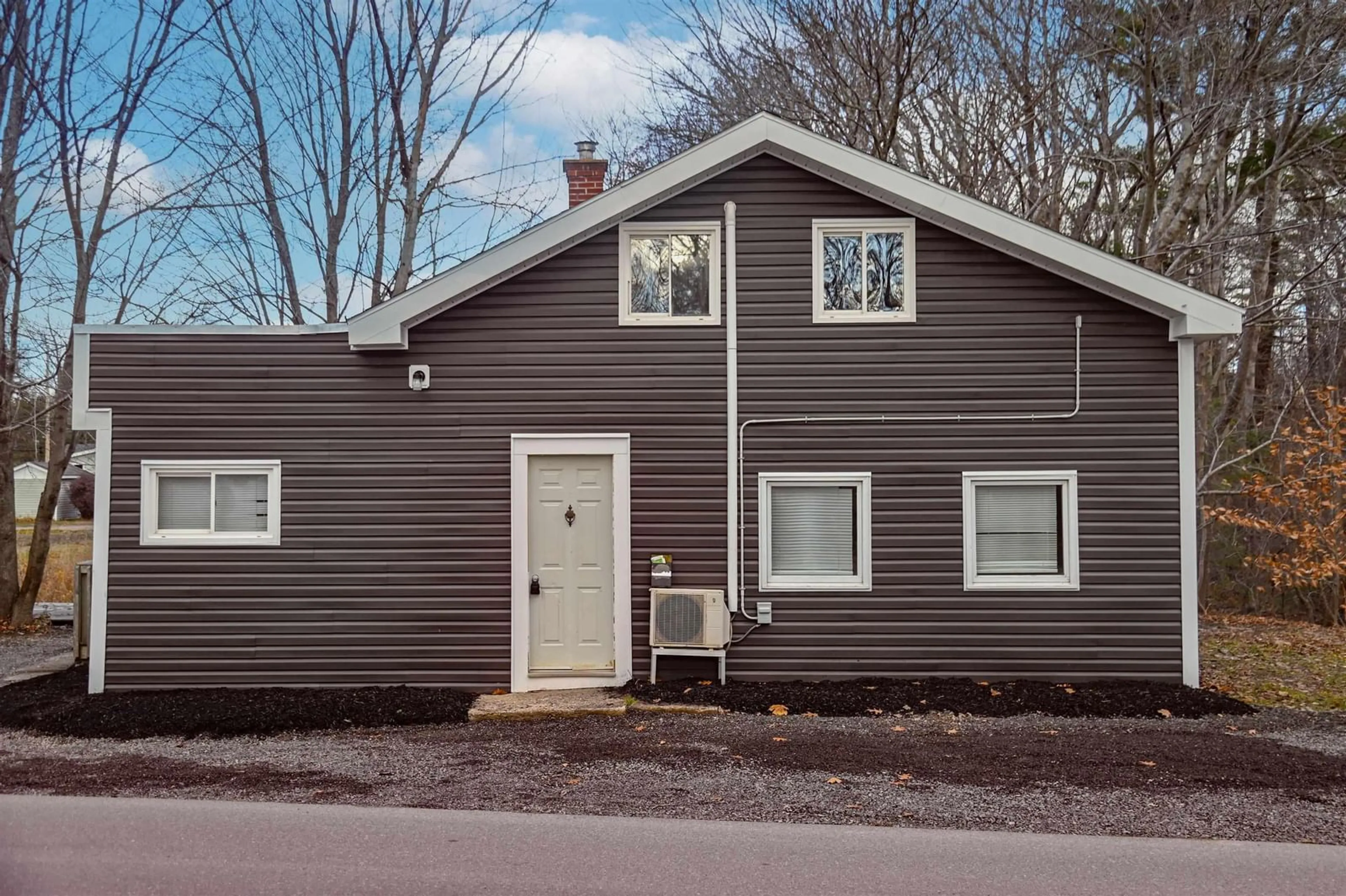 Home with vinyl exterior material, street for 1359 Sanford Road, North Kentville Nova Scotia B4N 3B7