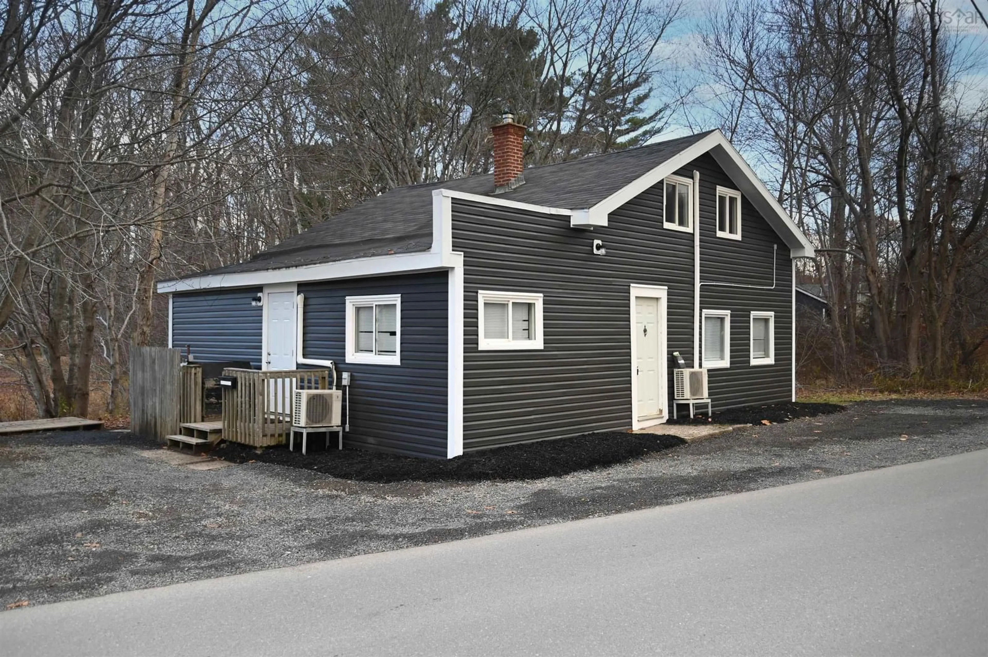 Home with vinyl exterior material, street for 1359 Sanford Road, North Kentville Nova Scotia B4N 3B7