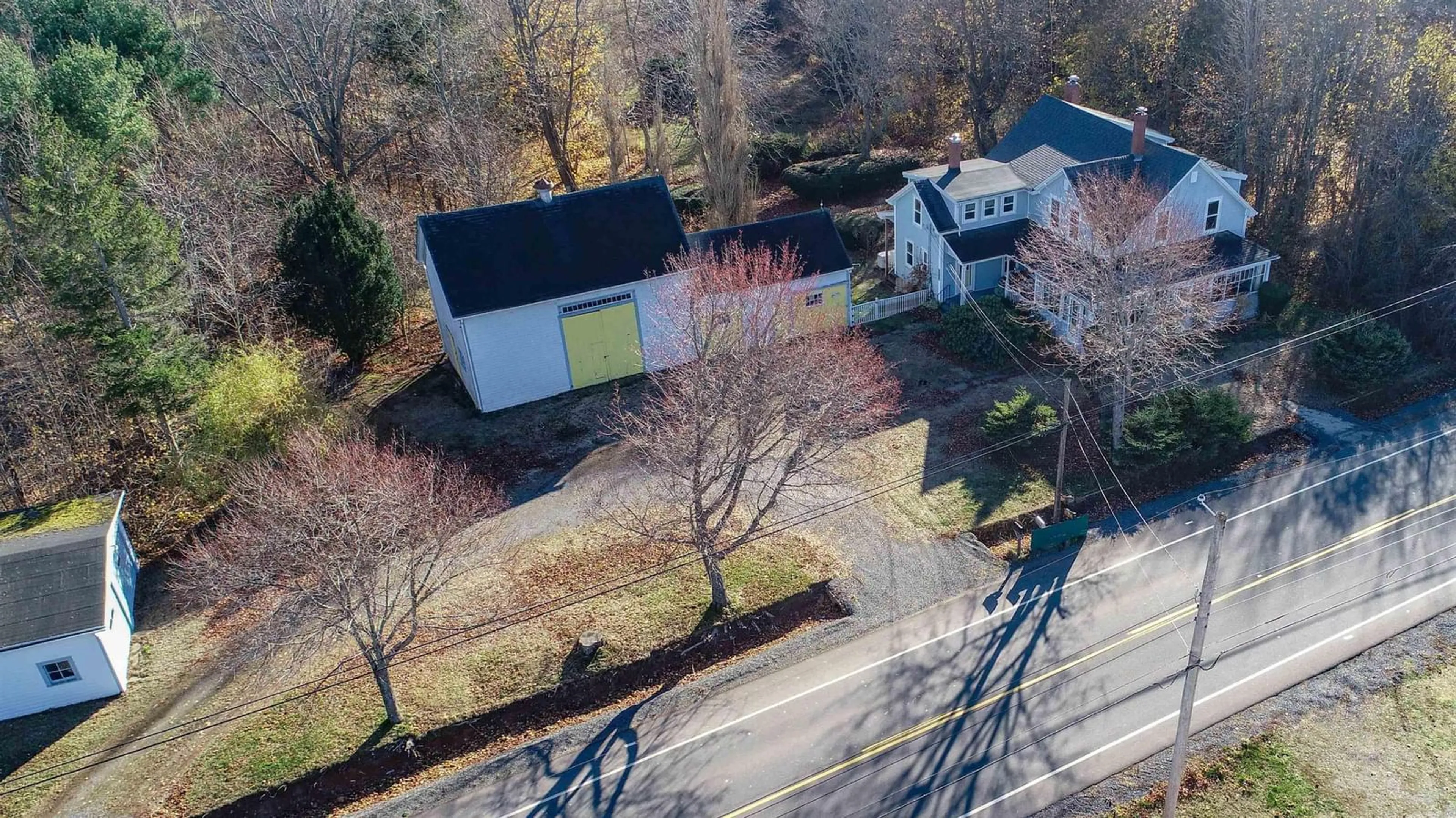 A pic from outside/outdoor area/front of a property/back of a property/a pic from drone, street for 6624 Highway 221 Lakeville Ns, Lakeville Nova Scotia B4N 3V7