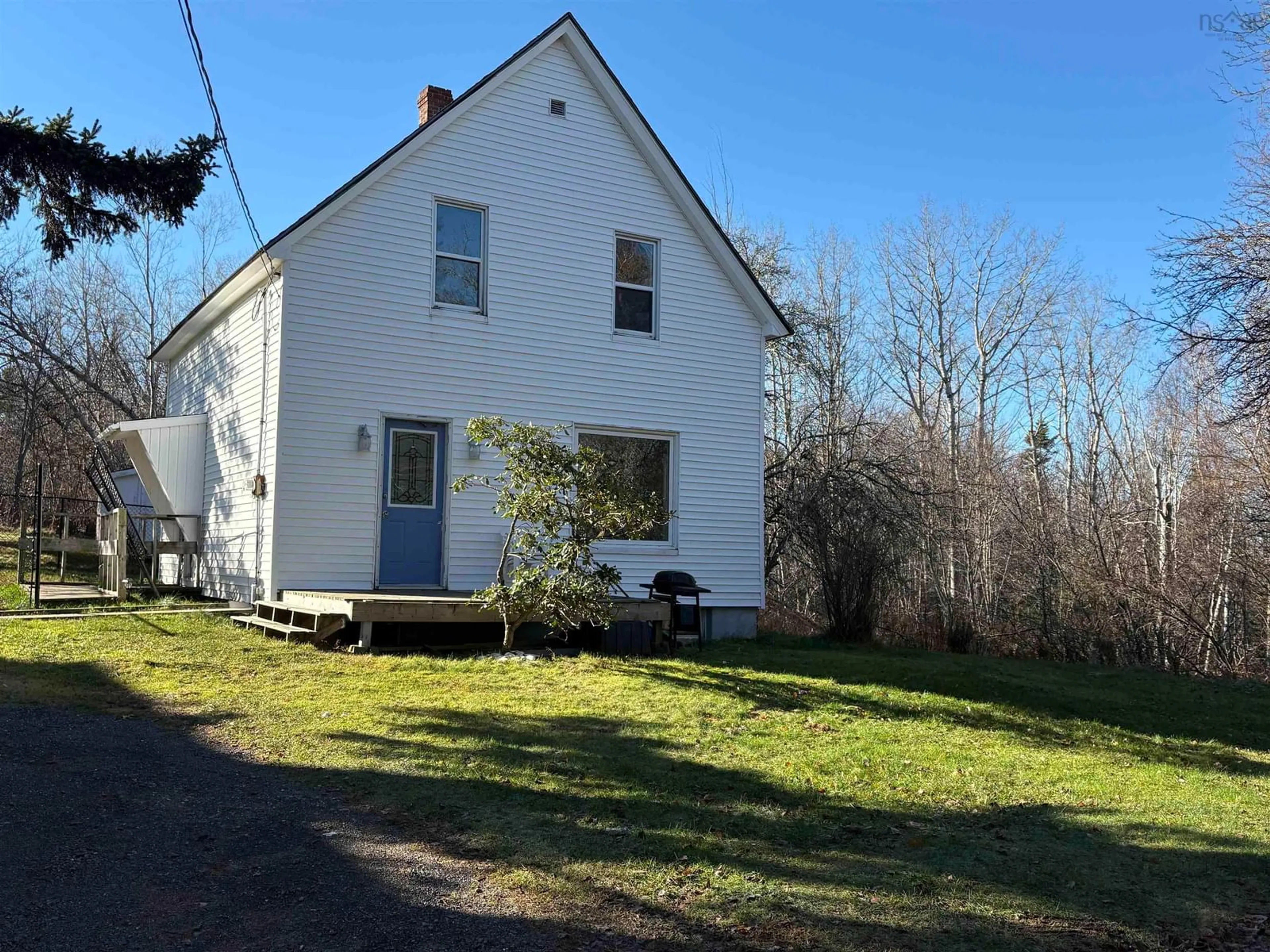 A pic from outside/outdoor area/front of a property/back of a property/a pic from drone, street for 19 Ash Rd, Thorburn Nova Scotia B0K 1W0