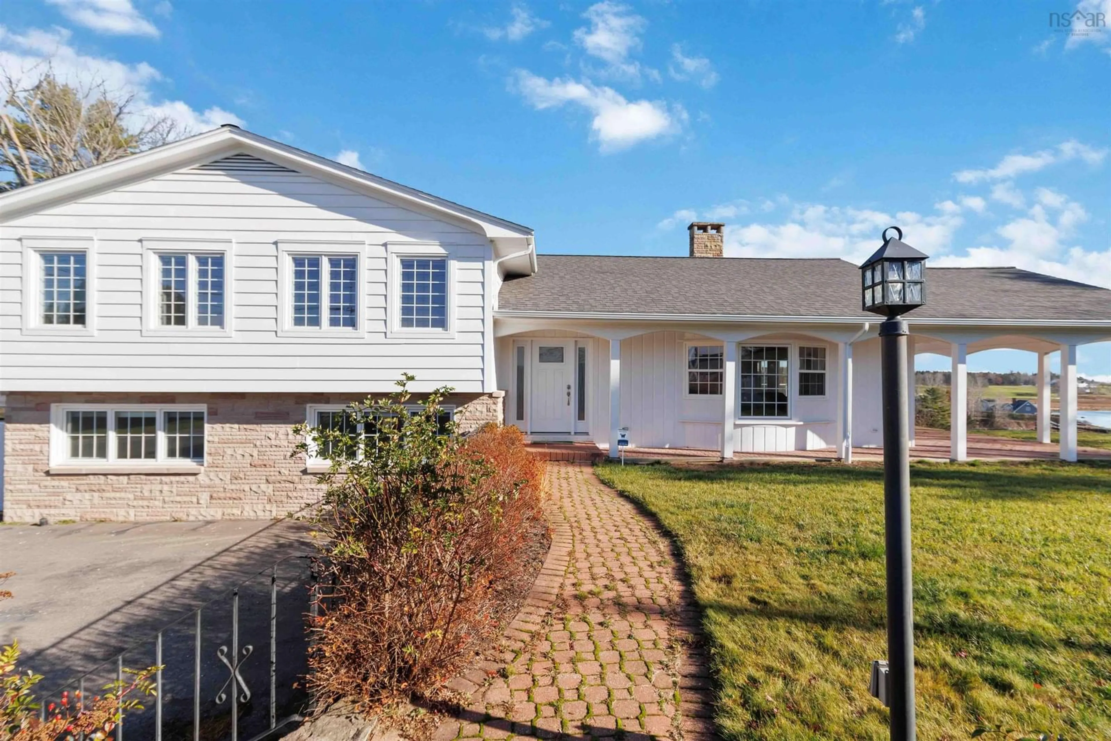 Home with vinyl exterior material, street for 97 Nauss Point Rd, Chester Nova Scotia B0J 1J0