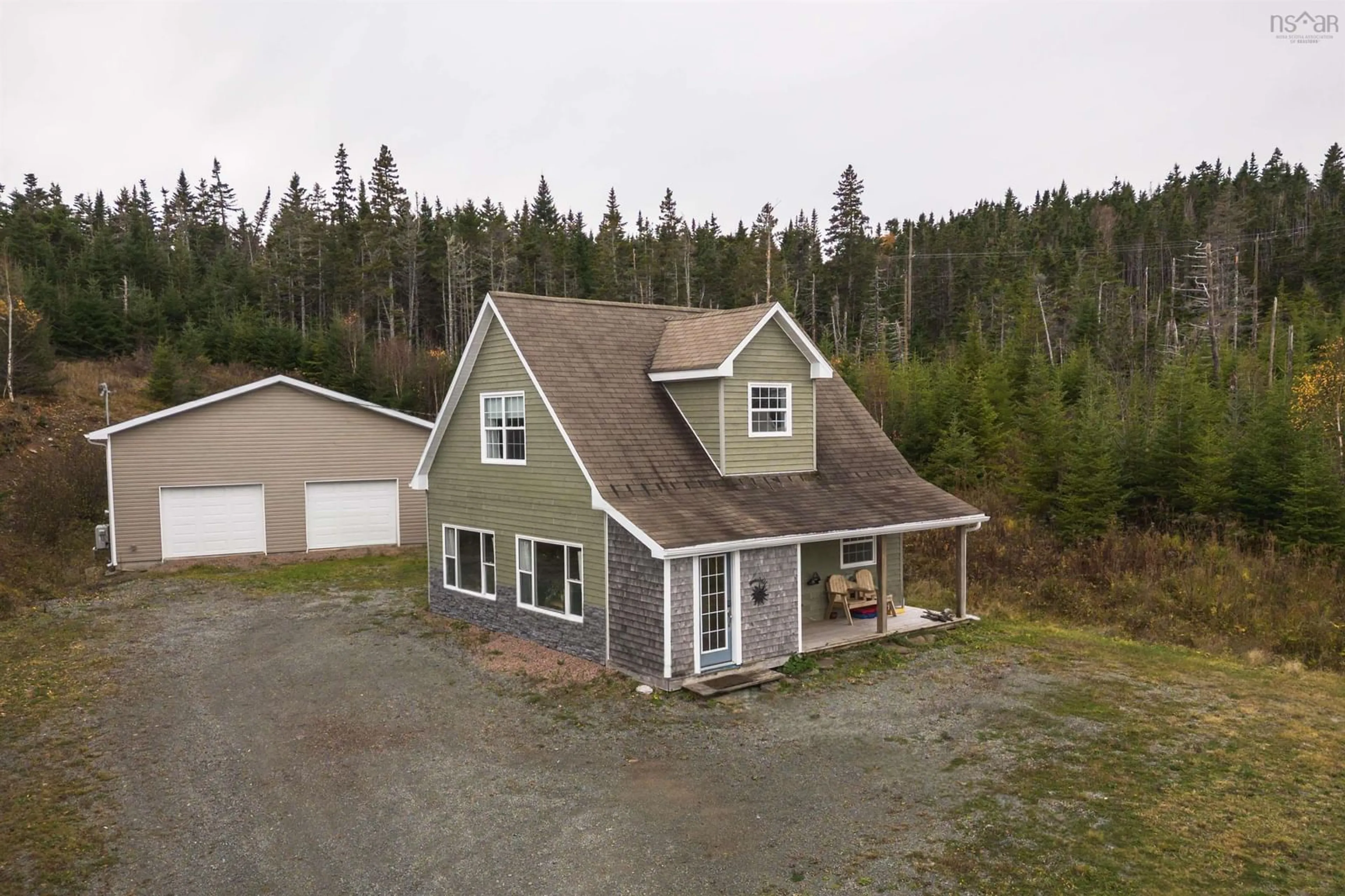 A pic from outside/outdoor area/front of a property/back of a property/a pic from drone, unknown for 10198 Grenville St, St. Peter's Nova Scotia B0E 3B0