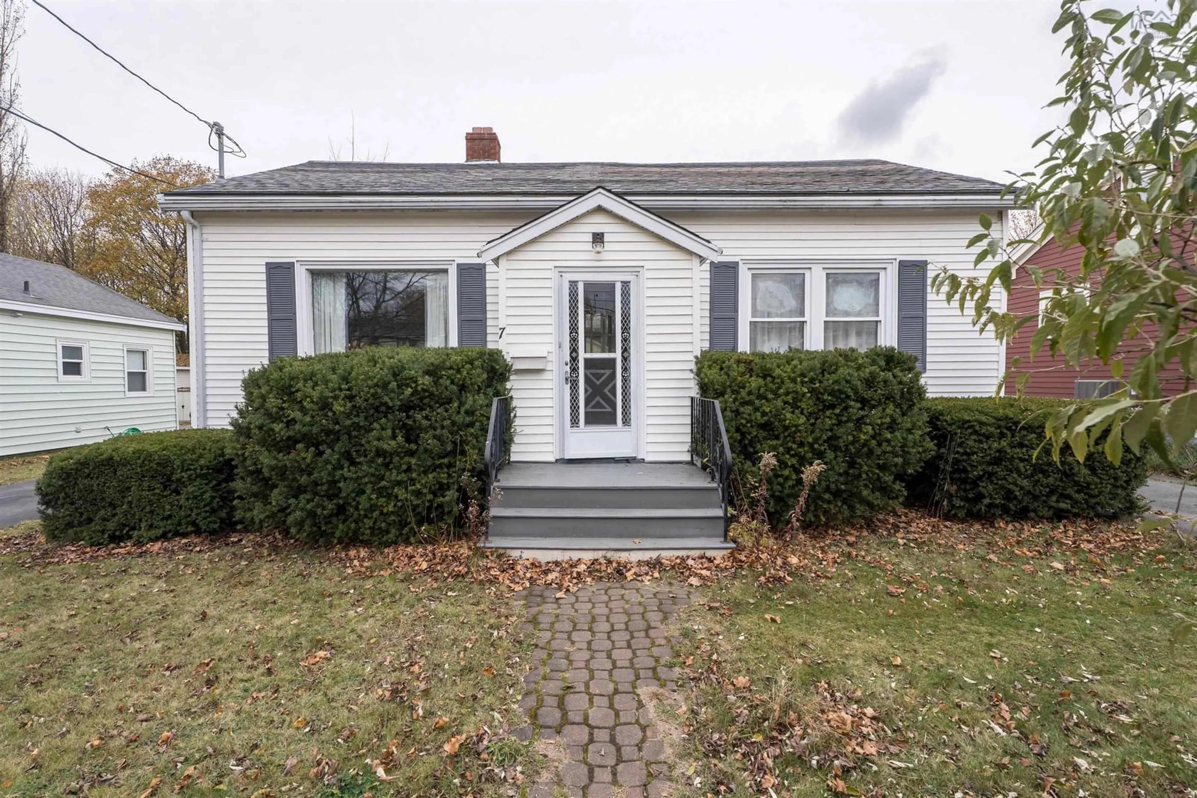 Home with vinyl exterior material, street for 7 Faulkner St, Harbourview Nova Scotia B3A 3A1