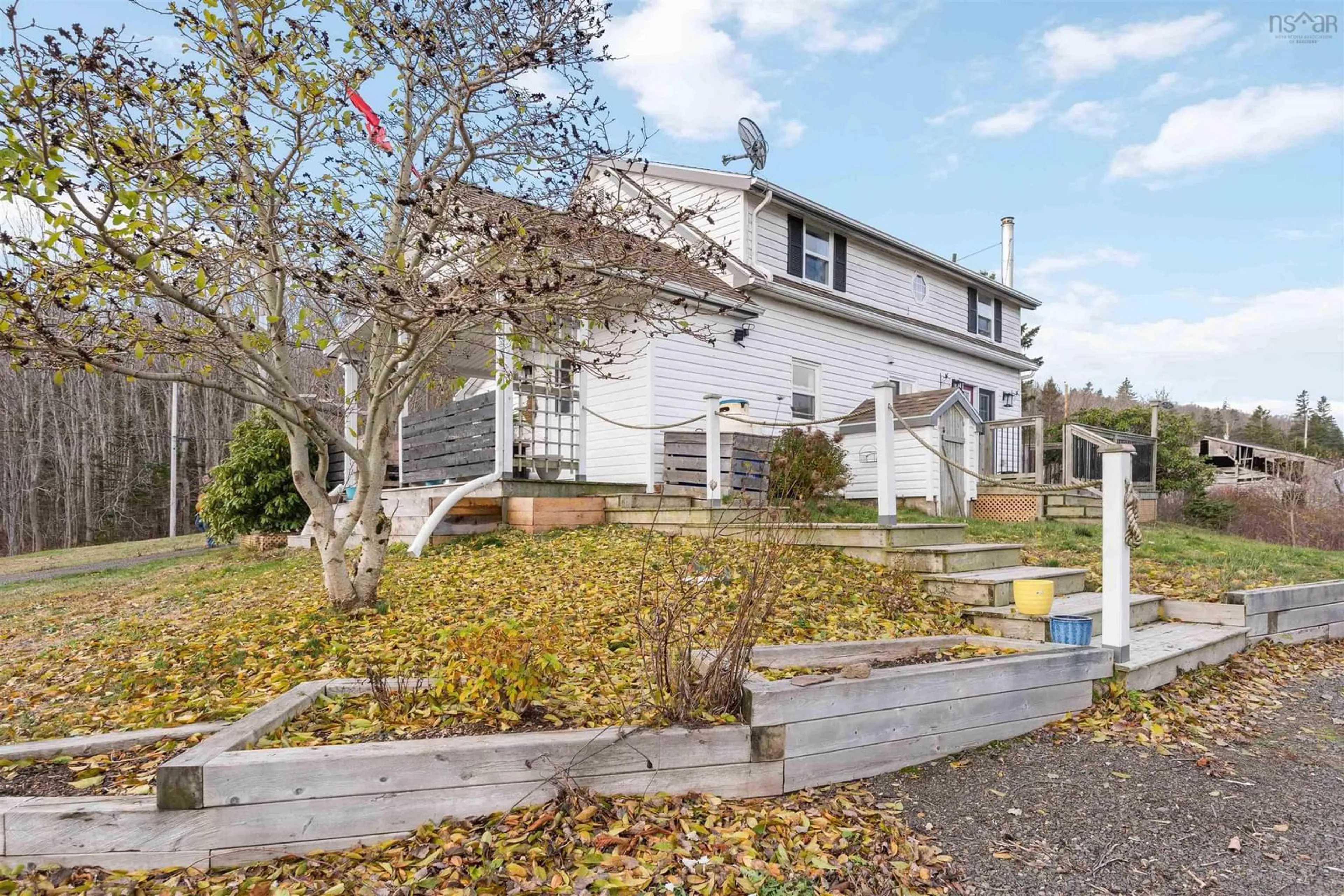 A pic from outside/outdoor area/front of a property/back of a property/a pic from drone, street for 1028 Culloden Rd, Mount Pleasant Nova Scotia B0V 1A0