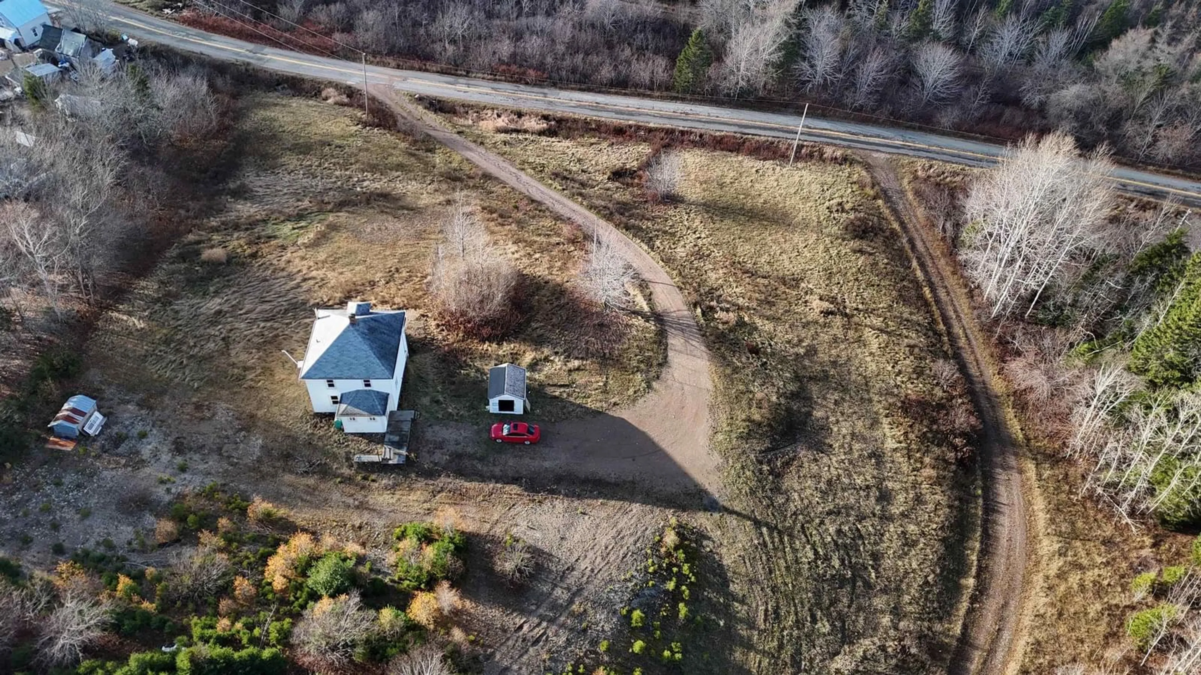 A pic from outside/outdoor area/front of a property/back of a property/a pic from drone, street for 110 Big Brook Rd, West Bay Road Nova Scotia B0E 3L0