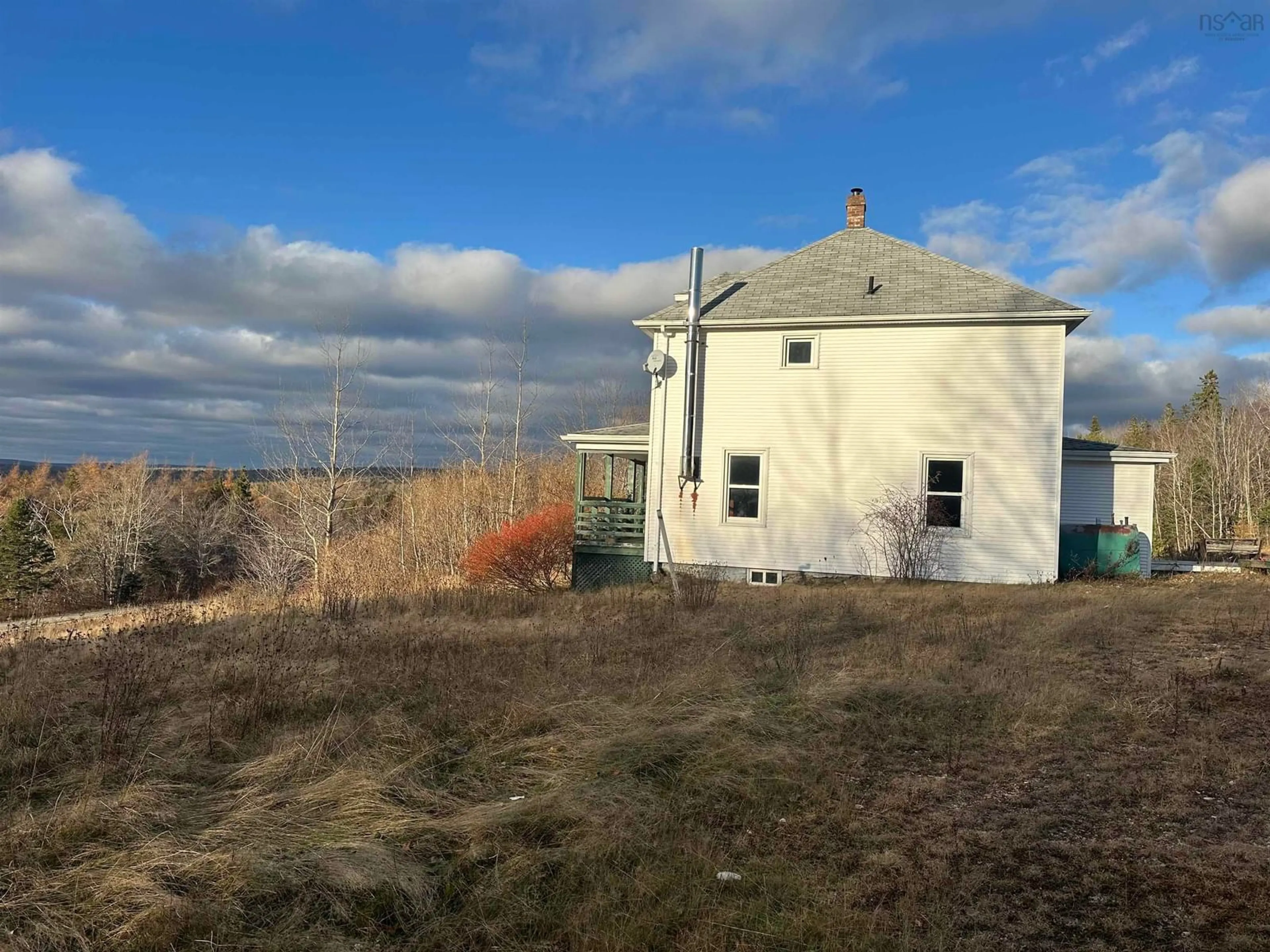 A pic from outside/outdoor area/front of a property/back of a property/a pic from drone, building for 110 Big Brook Rd, West Bay Road Nova Scotia B0E 3L0