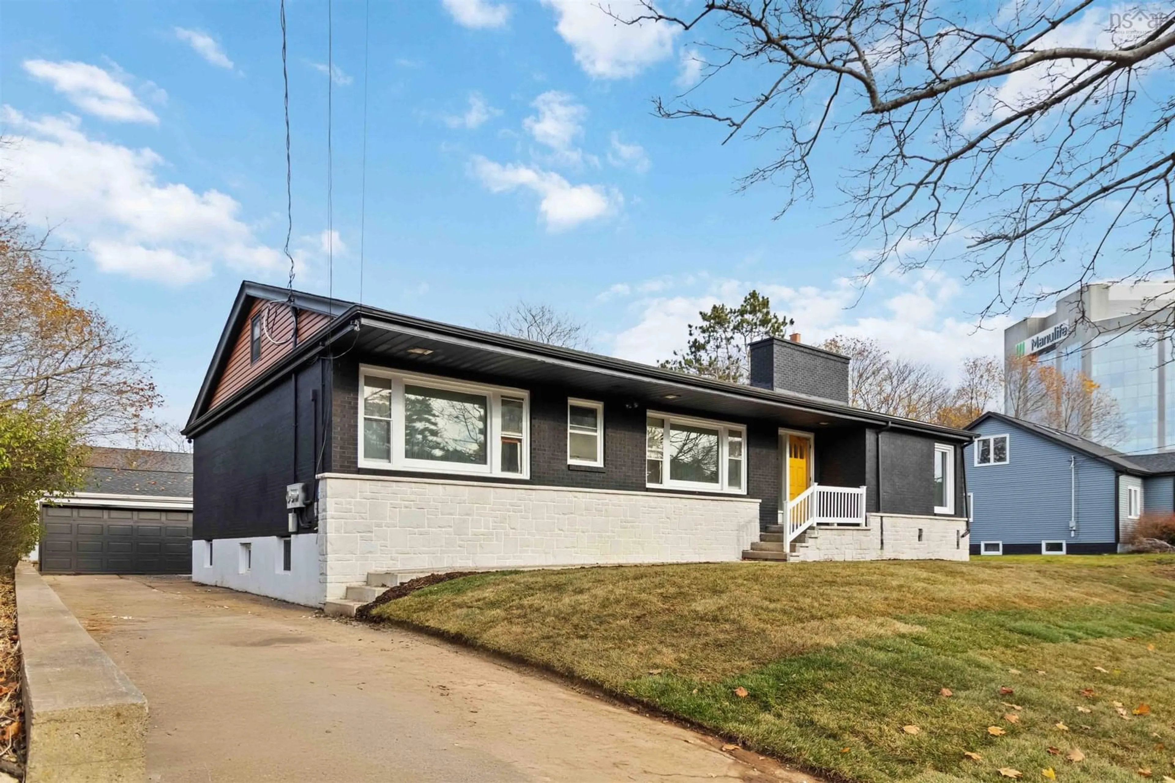 Home with vinyl exterior material, street for 2795 Joseph Howe Dr, Halifax Nova Scotia B3L 4G8