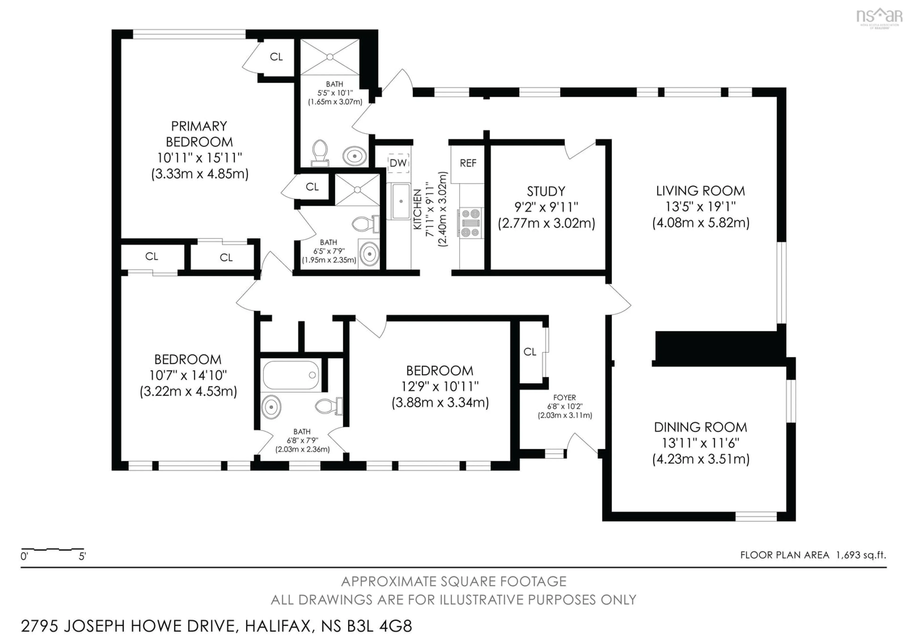 Floor plan for 2795 Joseph Howe Dr, Halifax Nova Scotia B3L 4G8