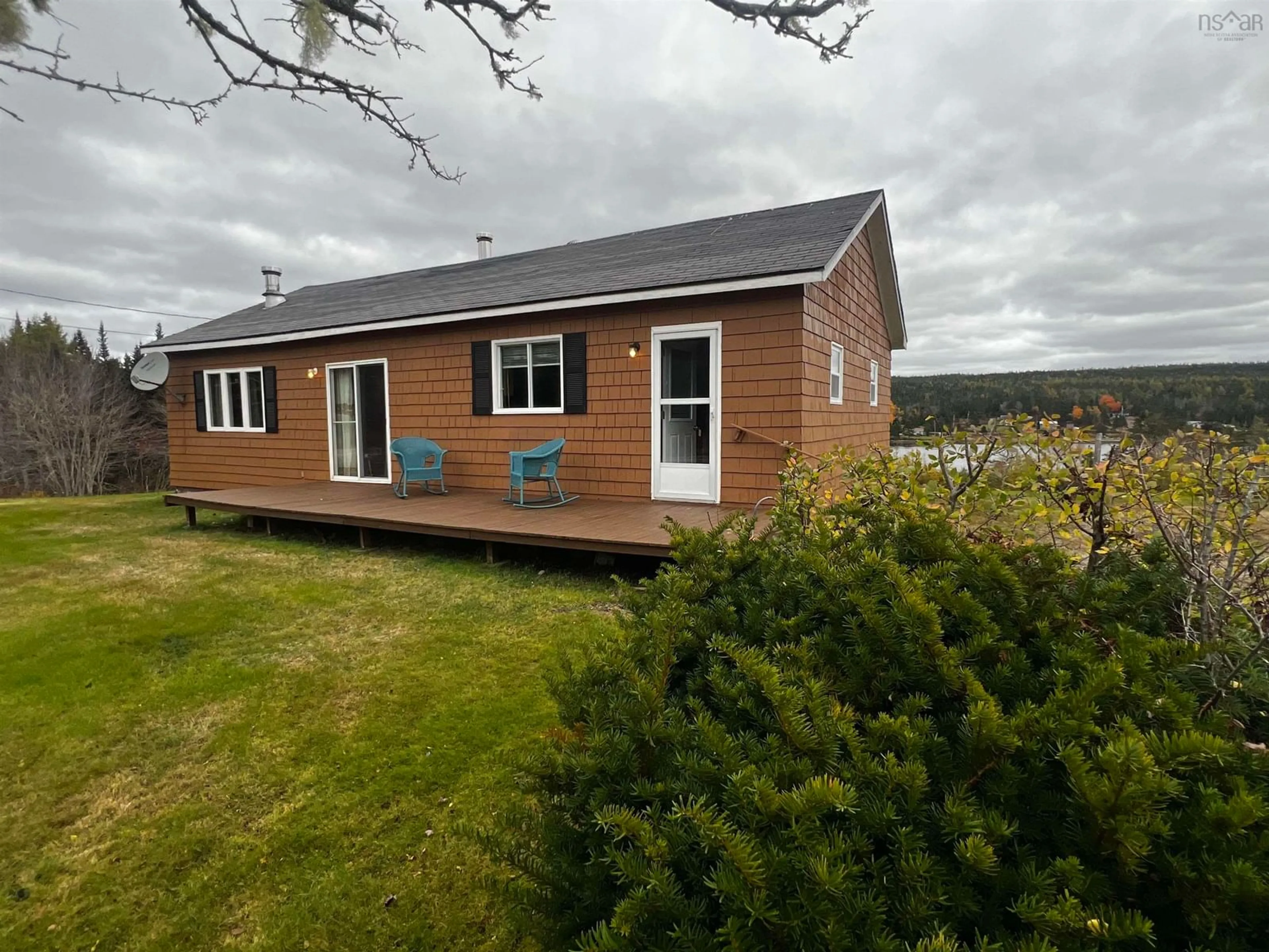 A pic from outside/outdoor area/front of a property/back of a property/a pic from drone, water/lake/river/ocean view for 13611 316 Hwy, Isaacs Harbour North Nova Scotia B0H 1S0
