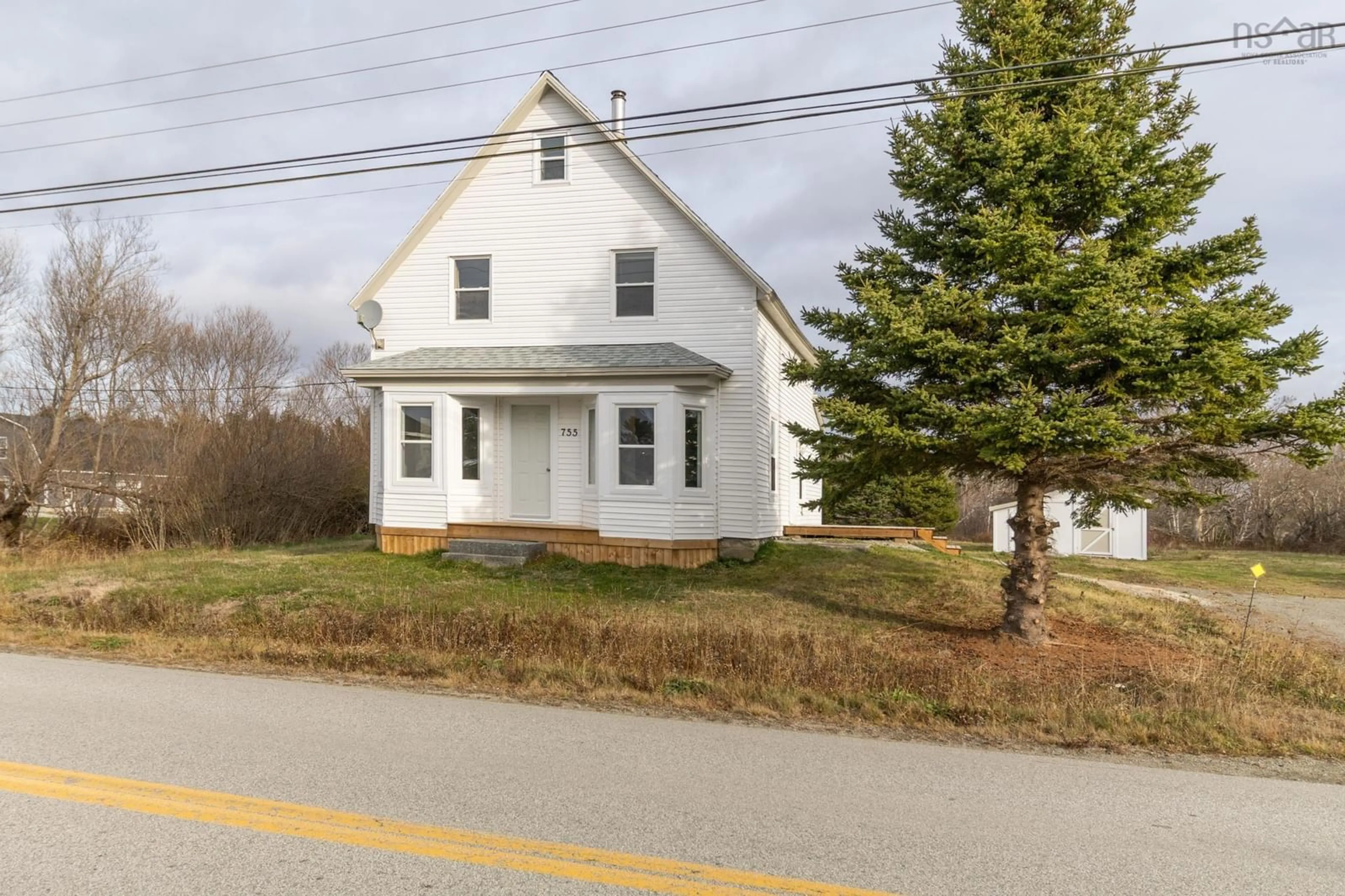 A pic from outside/outdoor area/front of a property/back of a property/a pic from drone, street for 755 Saulnierville Rd, Saulnierville Station Nova Scotia B0W 2Z0