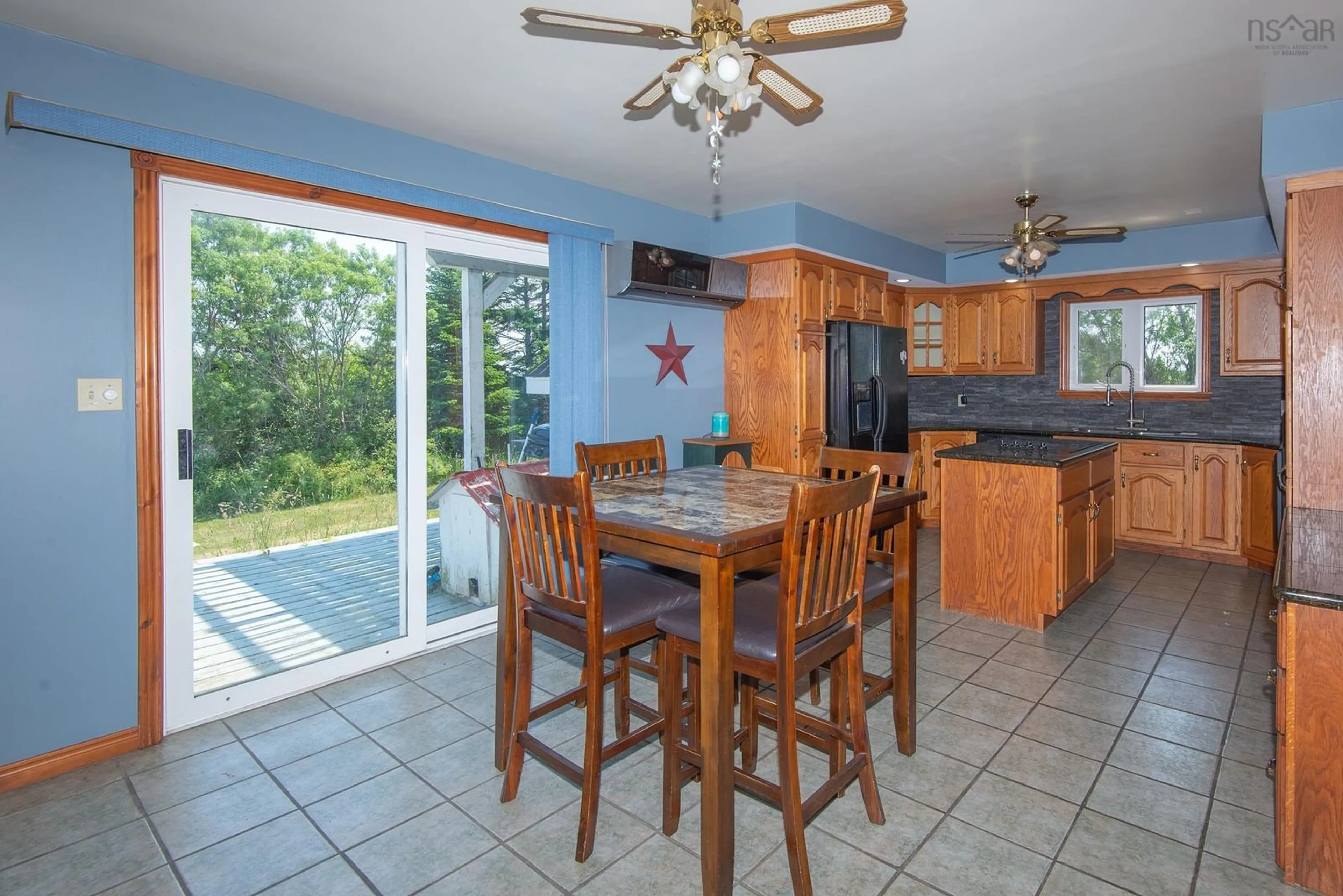 Open concept kitchen, ceramic/tile floor for 343 Peter Dugas Rd, Meteghan Nova Scotia B0W 2J0