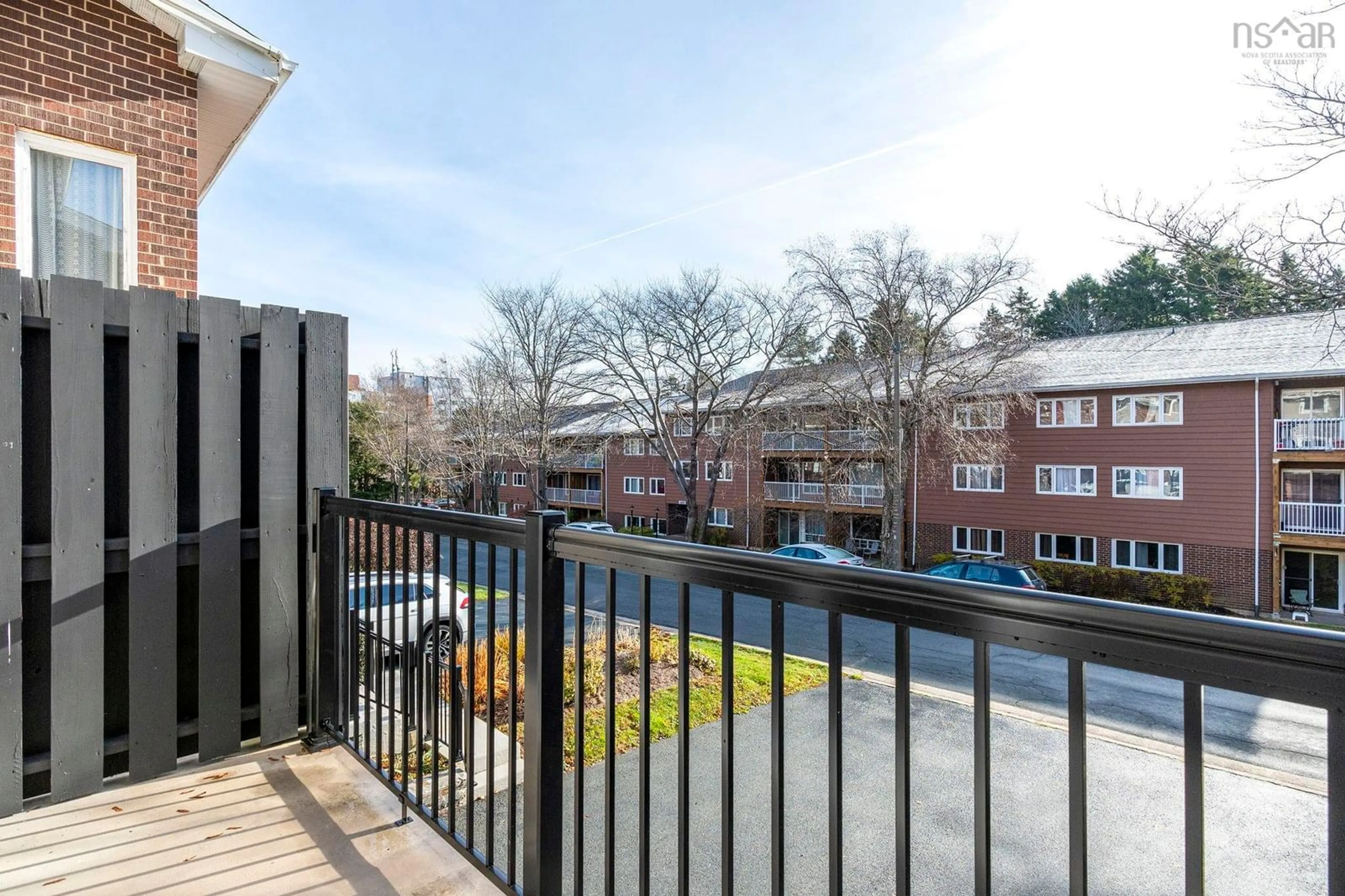 Balcony in the apartment, city buildings view from balcony for 7 Braeside Lane, Clayton Park Nova Scotia B3M 3J6