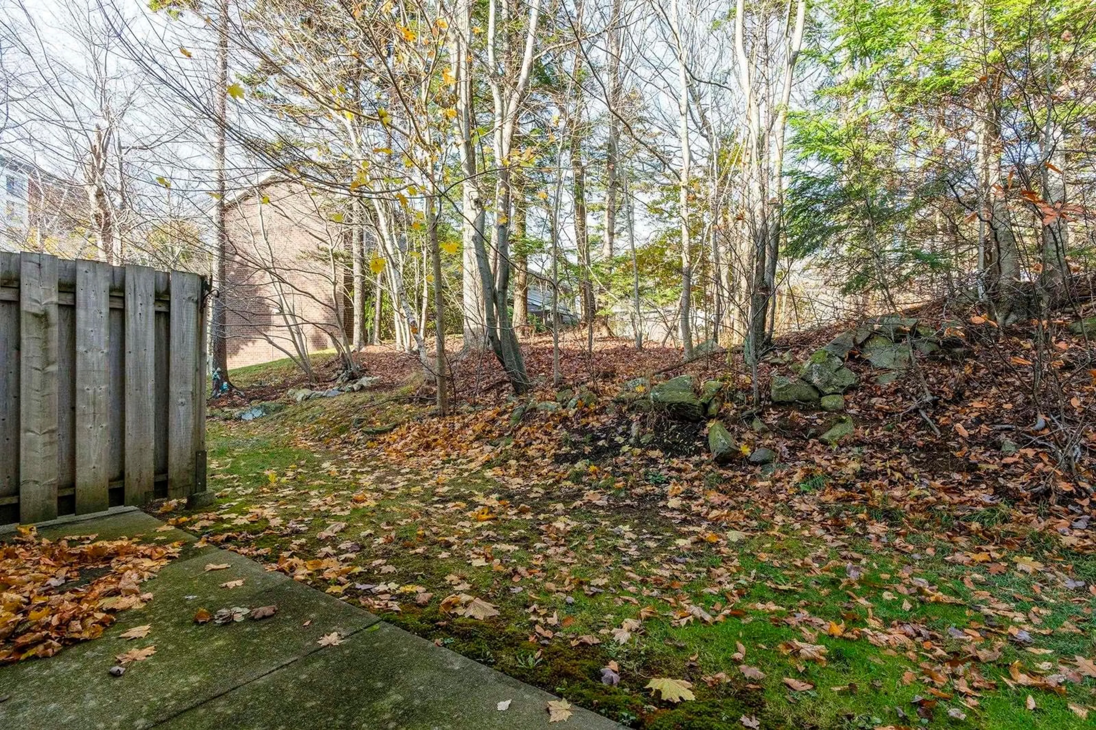 Patio, forest/trees view for 7 Braeside Lane, Clayton Park Nova Scotia B3M 3J6