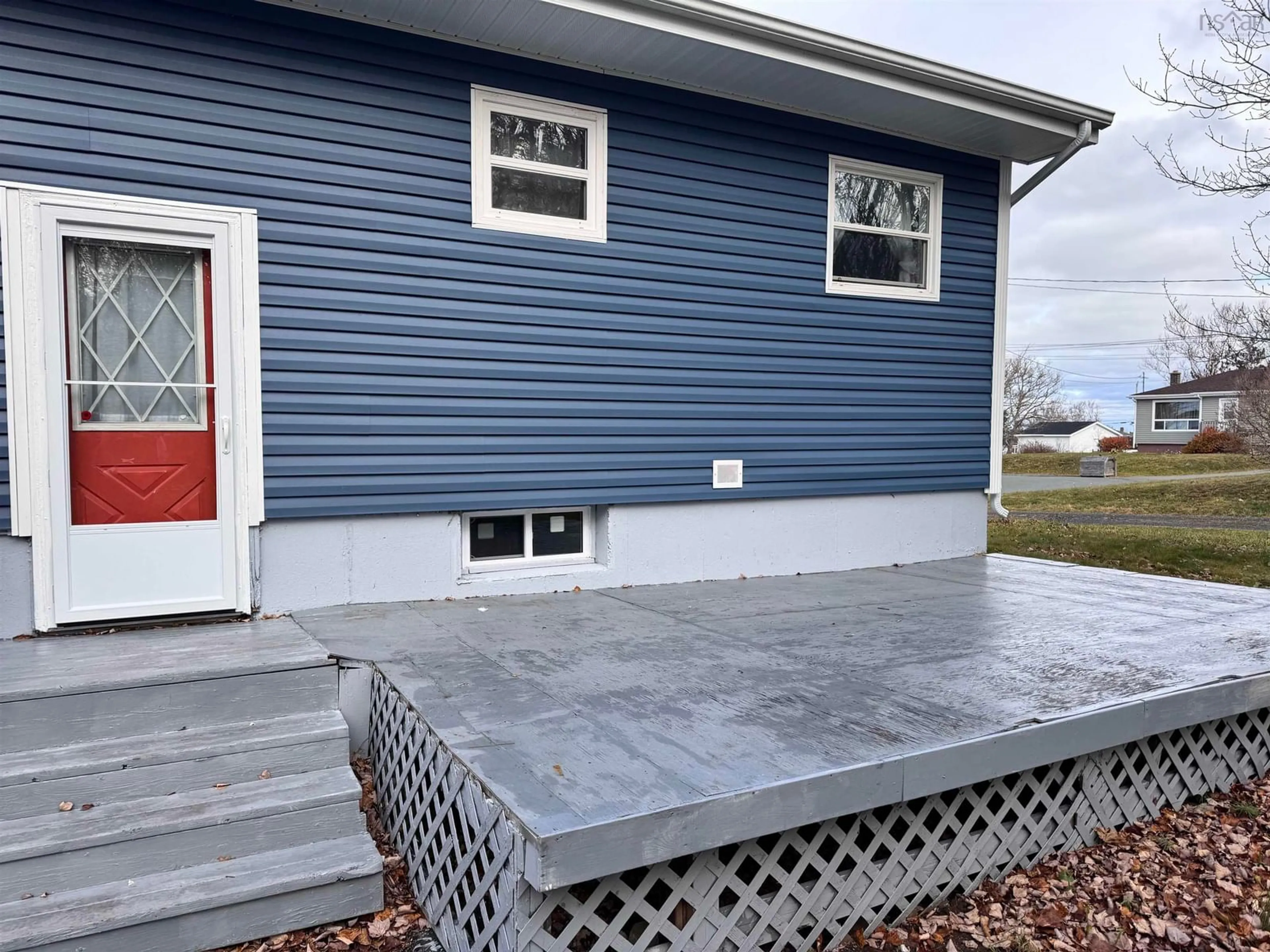 Home with vinyl exterior material, street for 18 Avalon Cres, Glace Bay Nova Scotia B1A 1X4