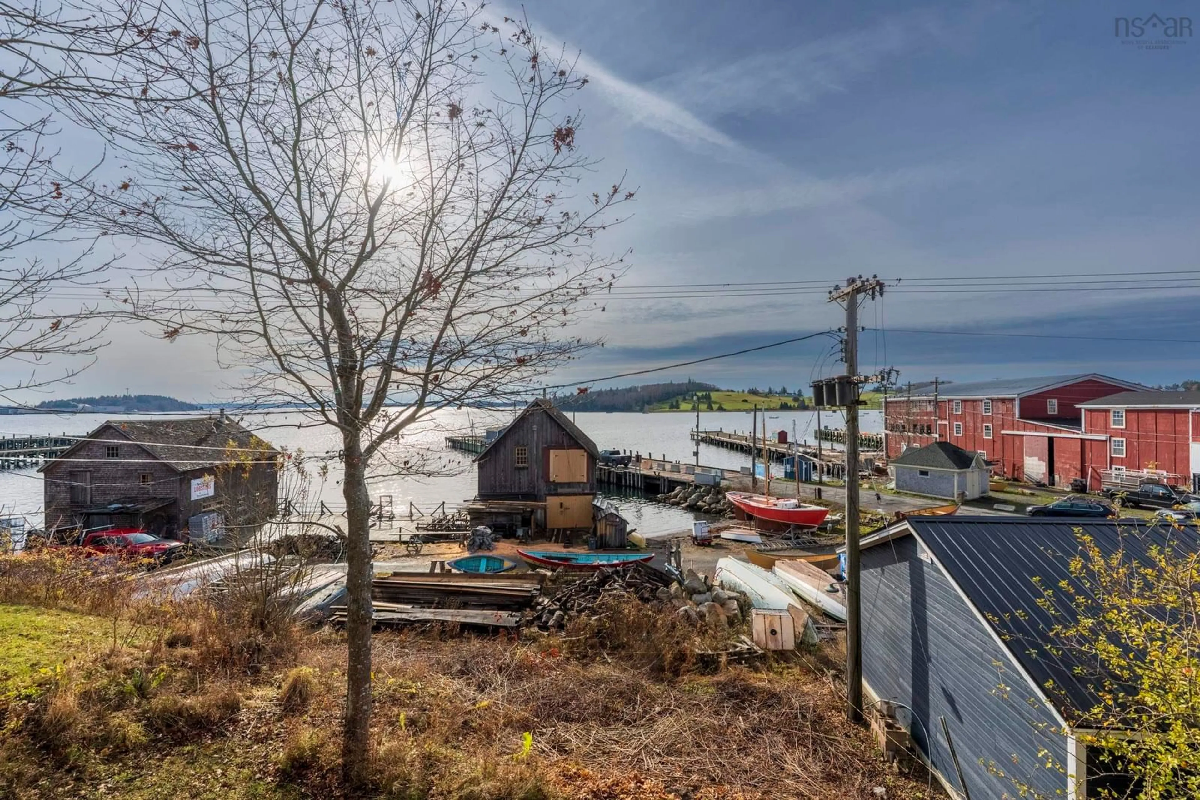 A pic from outside/outdoor area/front of a property/back of a property/a pic from drone, water/lake/river/ocean view for 200 Montague St, Lunenburg Nova Scotia B0J 2C0
