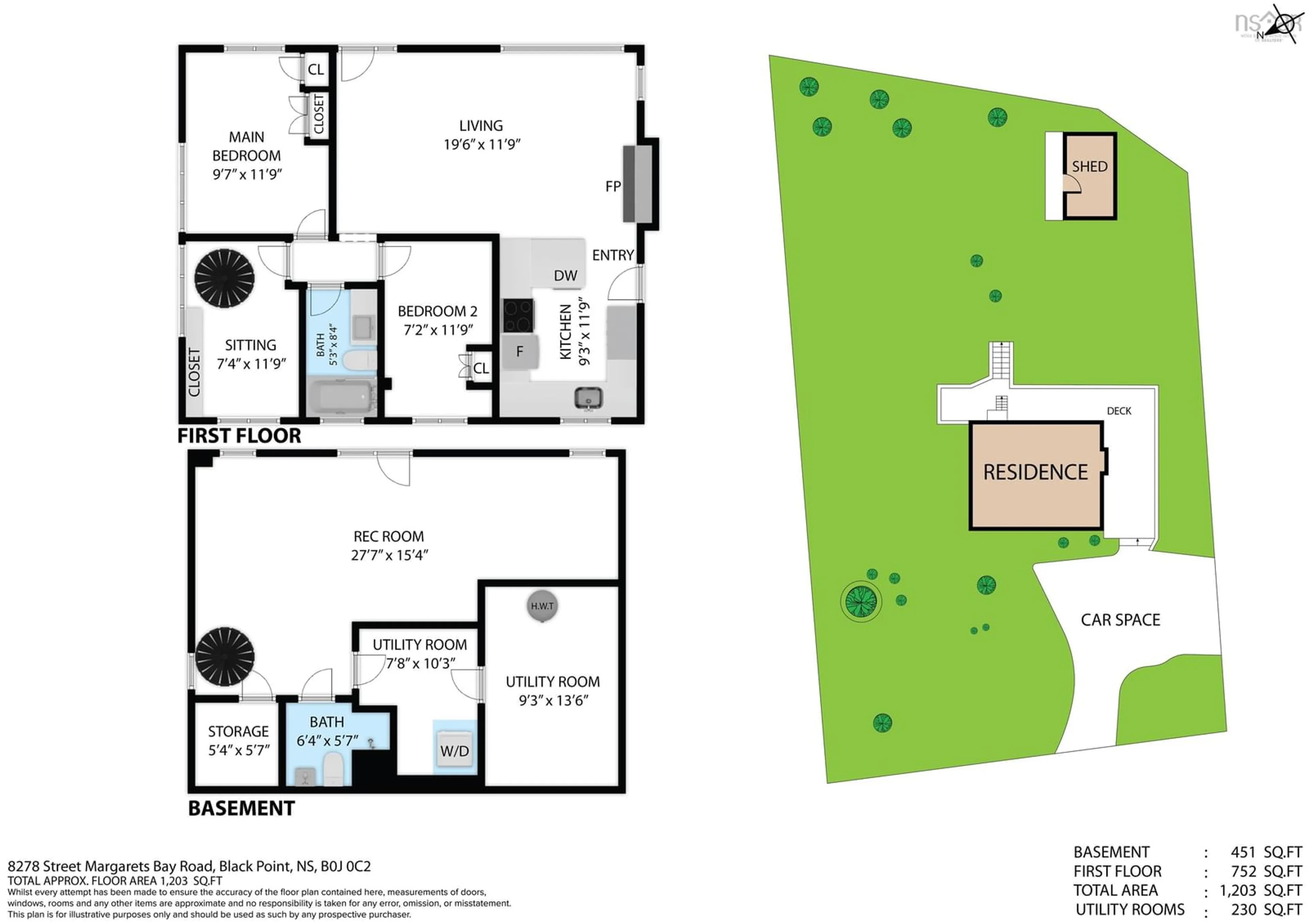 Floor plan for 8278 St Margarets Bay Rd, Black Point Nova Scotia B0J 0C2