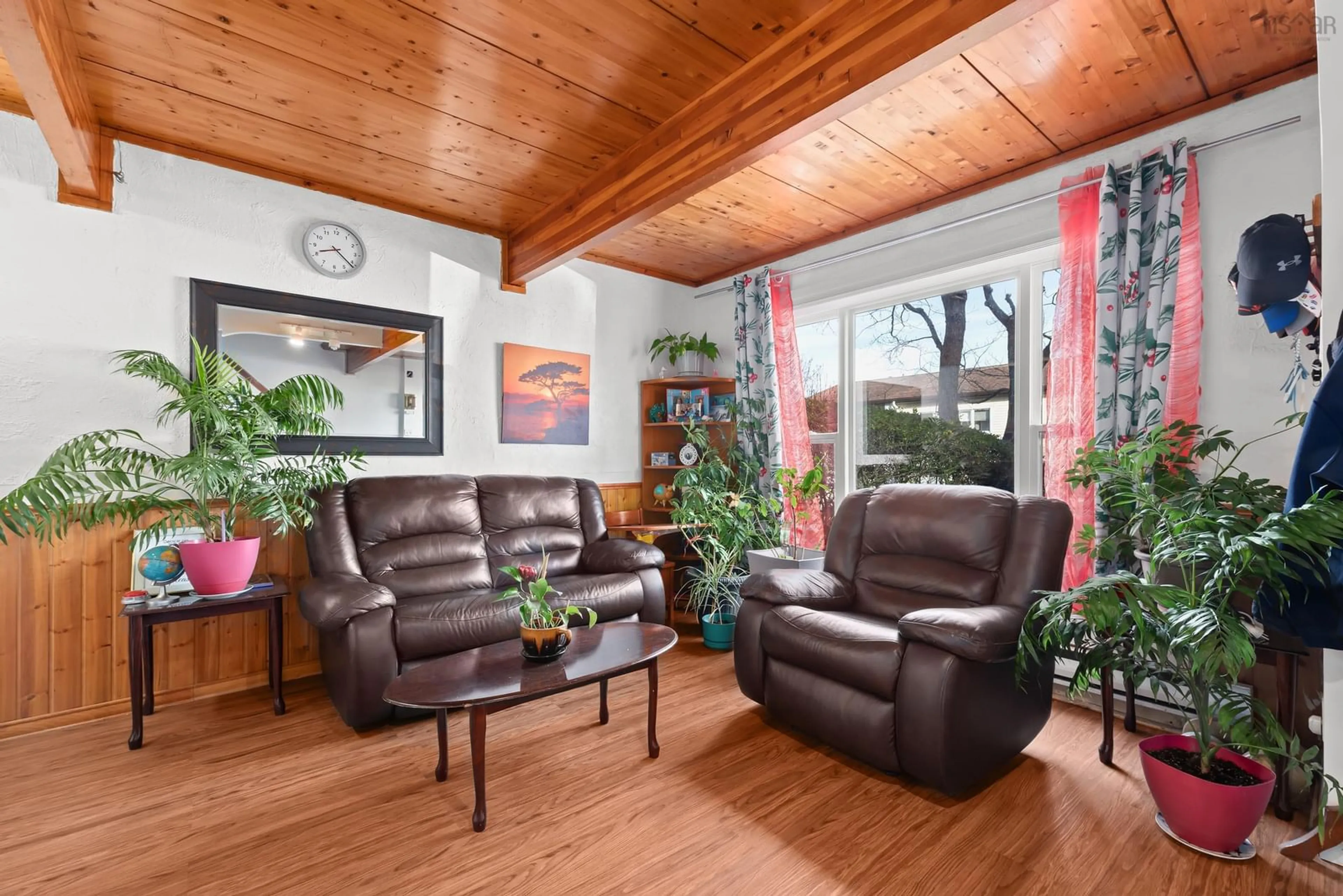 Living room with furniture, wood/laminate floor for 34 Limerick Rd, Halifax Nova Scotia B3P 2E2