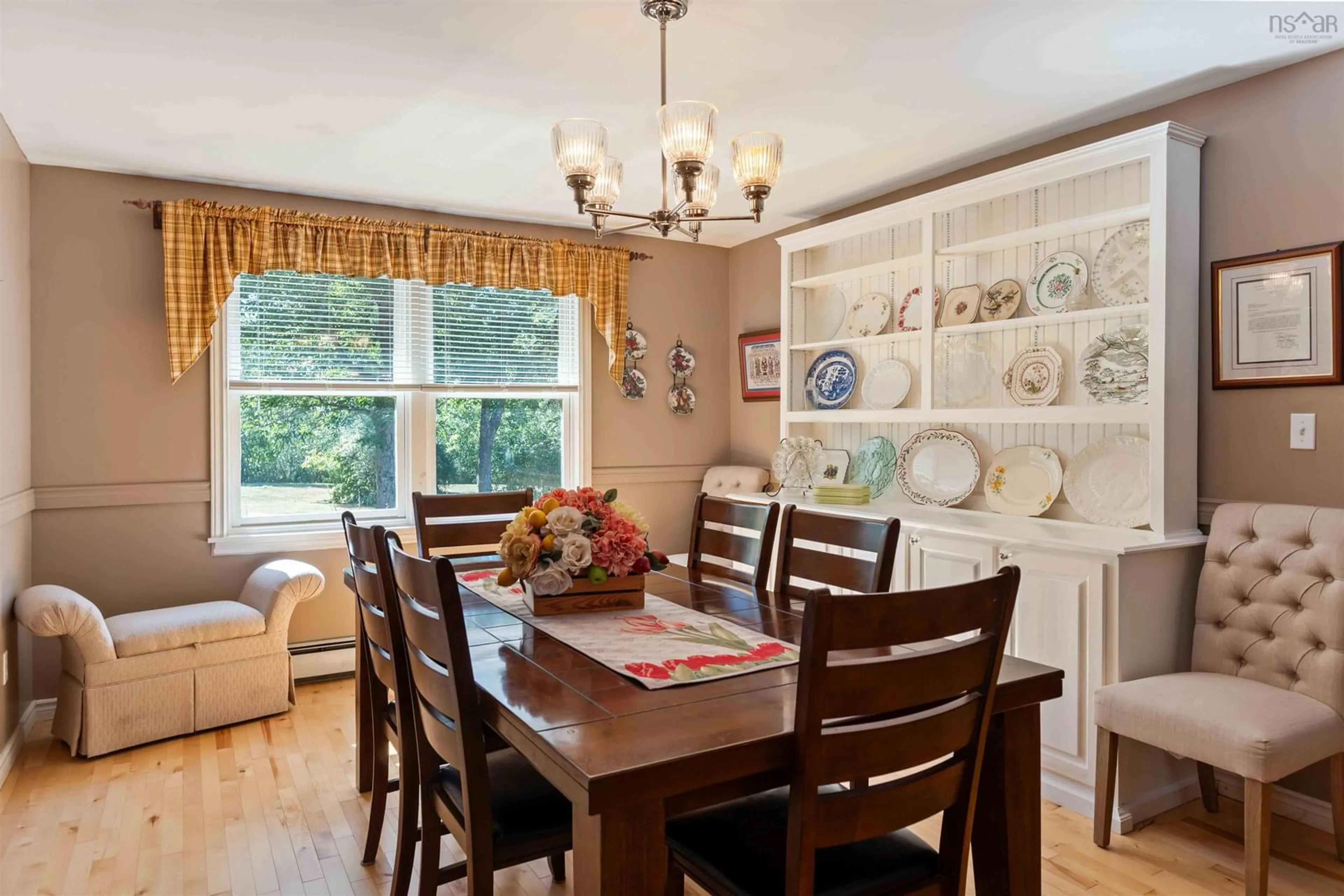 Dining room, wood/laminate floor for 772 Parker Mountain Rd, Parkers Cove Nova Scotia B0S 1A0