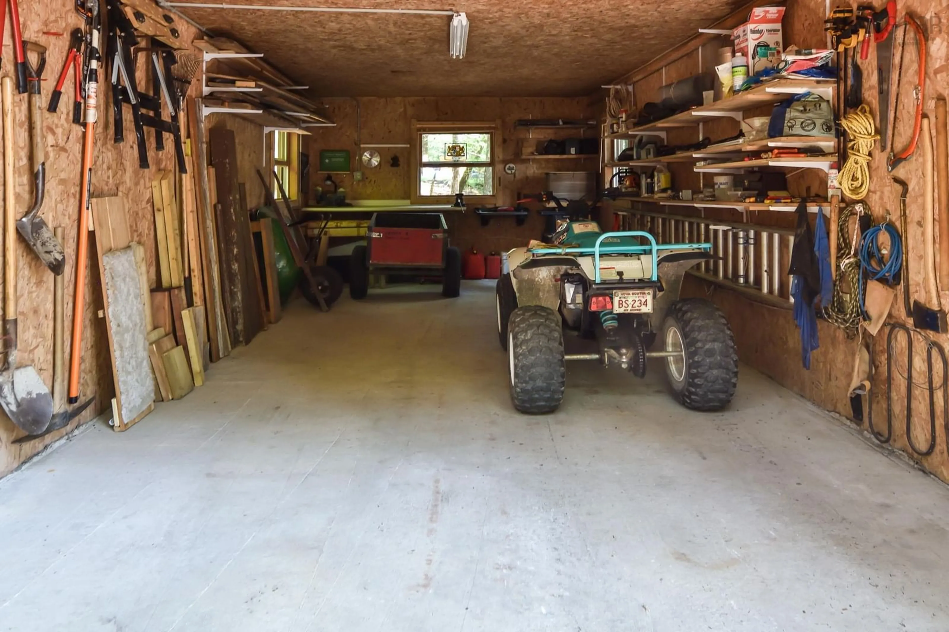 Indoor garage for 491 Peters Point Rd, South Brookfield Nova Scotia B0T 1X0