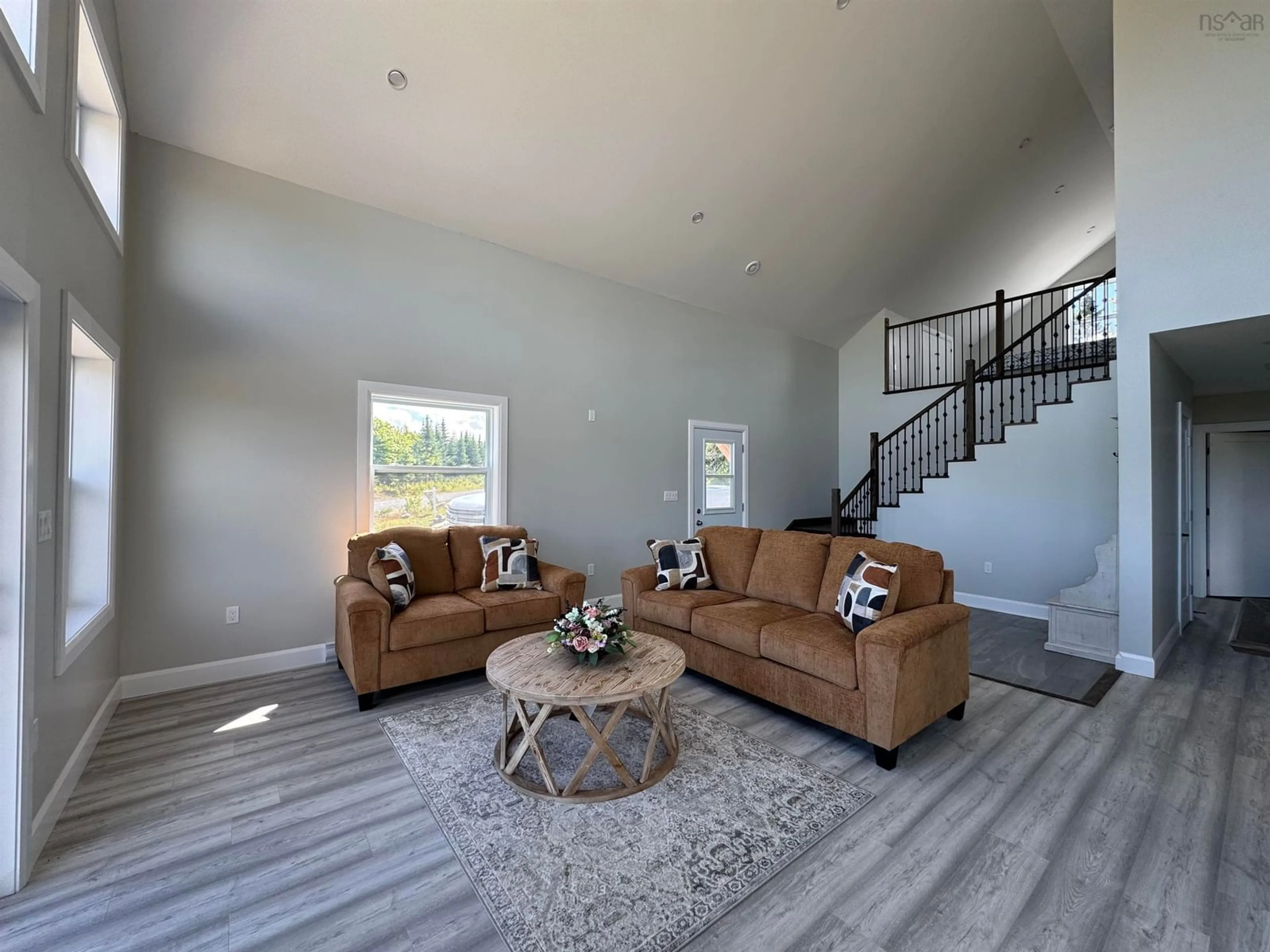Living room with furniture, unknown for 36 Brewer Dr, Mira Gut Nova Scotia B1K 2W4