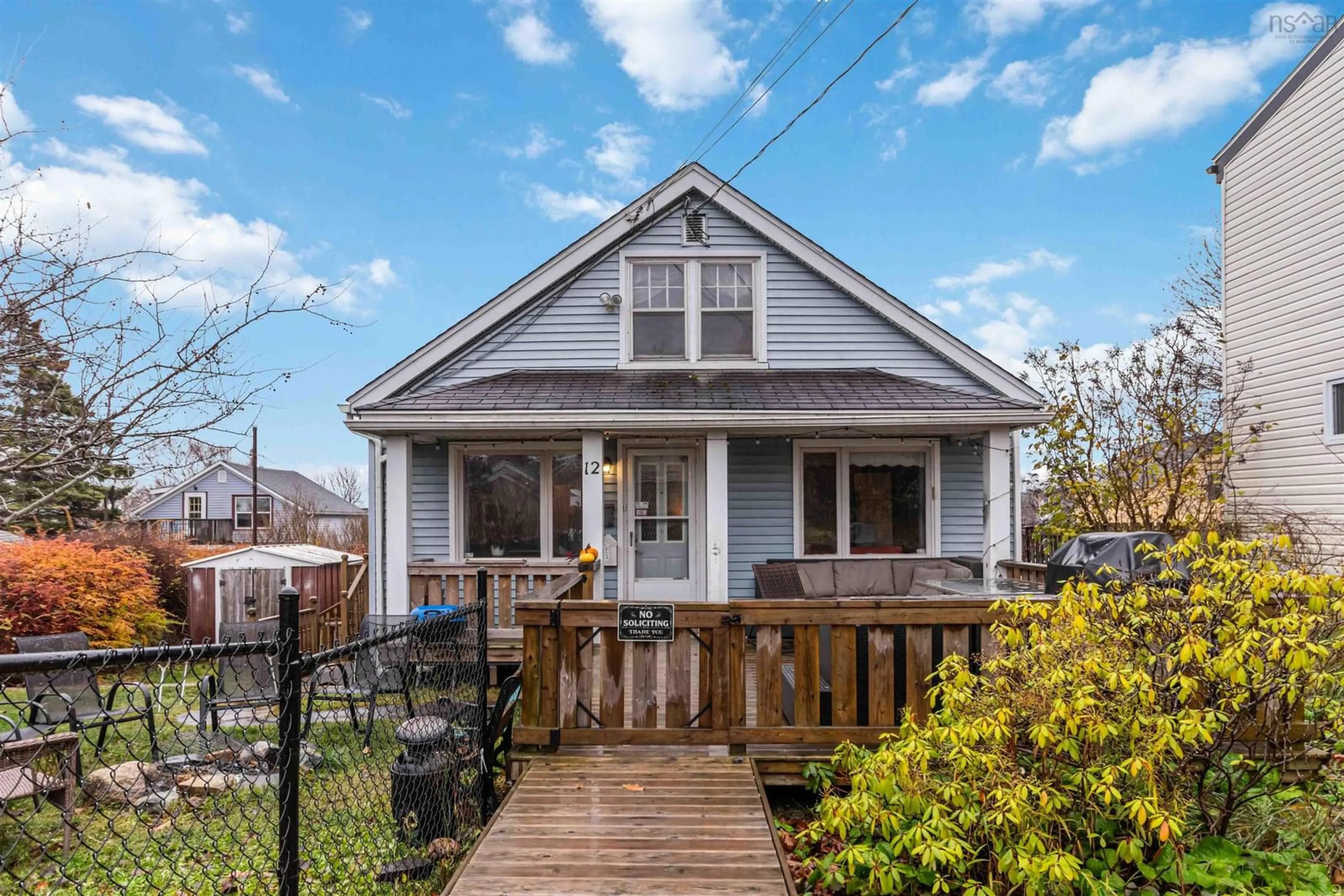 Home with vinyl exterior material, street for 12 Adelaide Ave, Halifax Nova Scotia B3N 2N4
