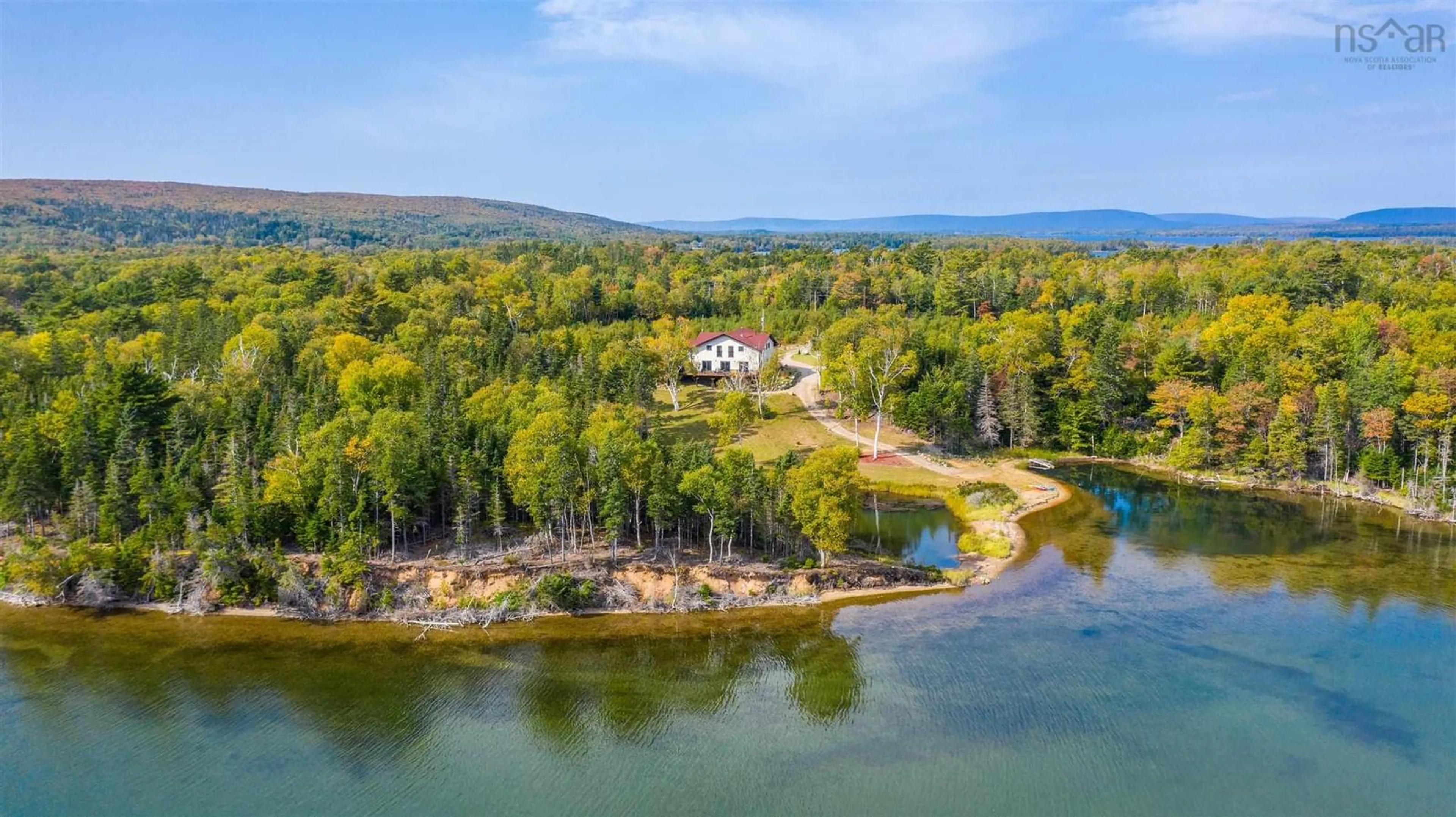 A pic from outside/outdoor area/front of a property/back of a property/a pic from drone, water/lake/river/ocean view for 256 Redbird Dr, Big Harbour Nova Scotia B0E 2Y0