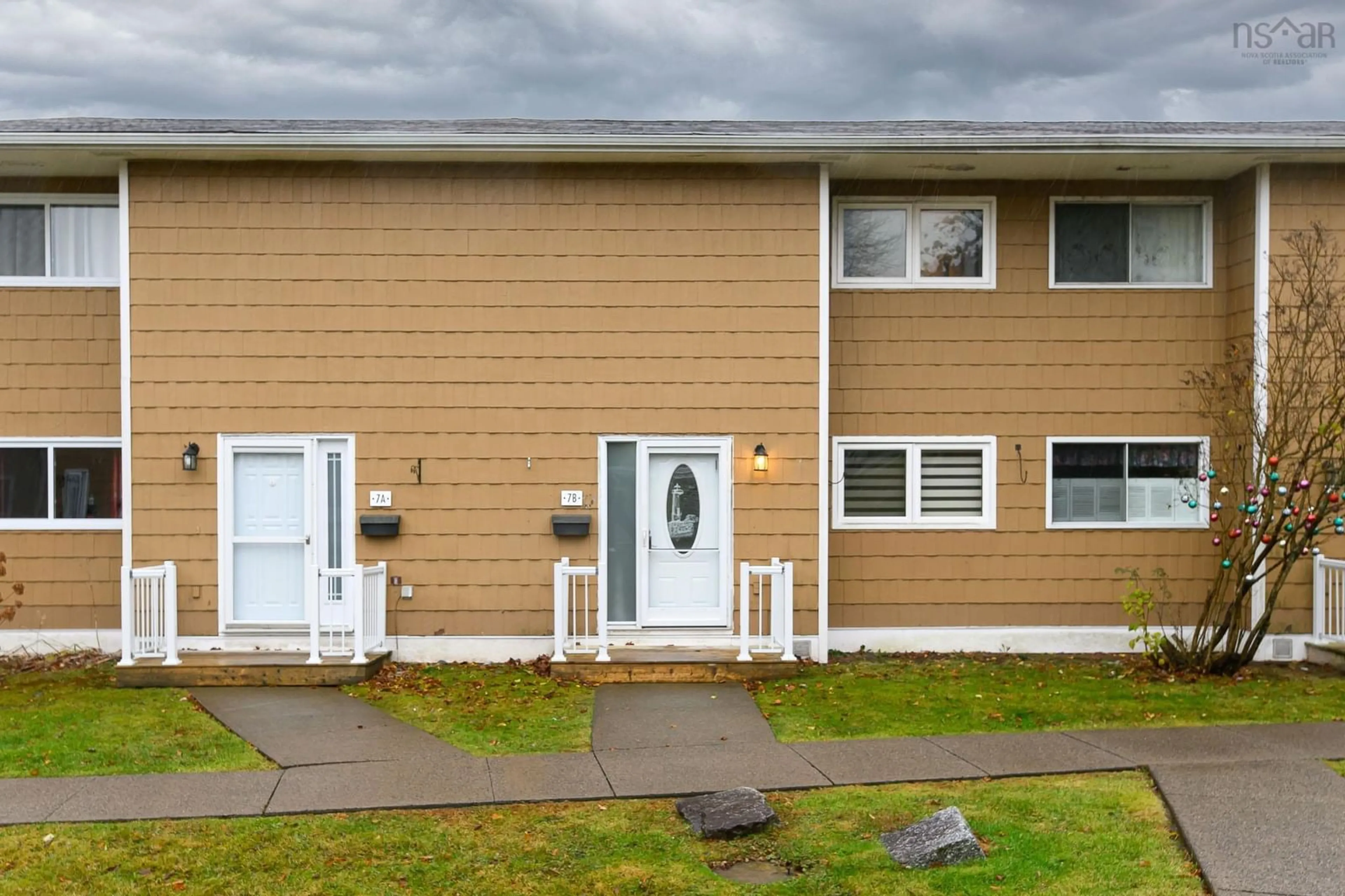 Home with vinyl exterior material, street for 7B Arklow Dr, Dartmouth Nova Scotia B2W 4J6
