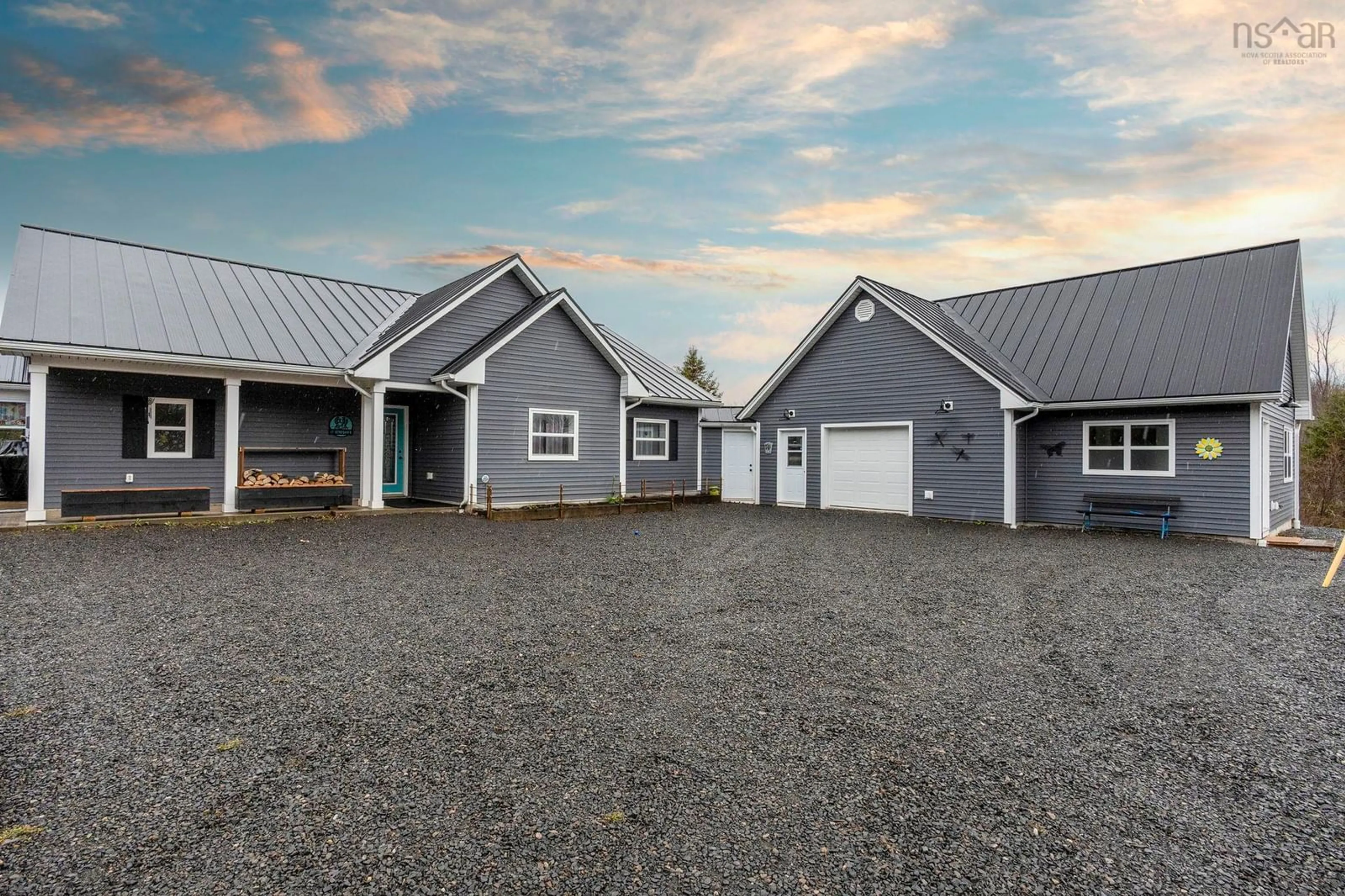 A pic from outside/outdoor area/front of a property/back of a property/a pic from drone, building for 1079 Cleveland Road, Windermere Nova Scotia B0P 1E0