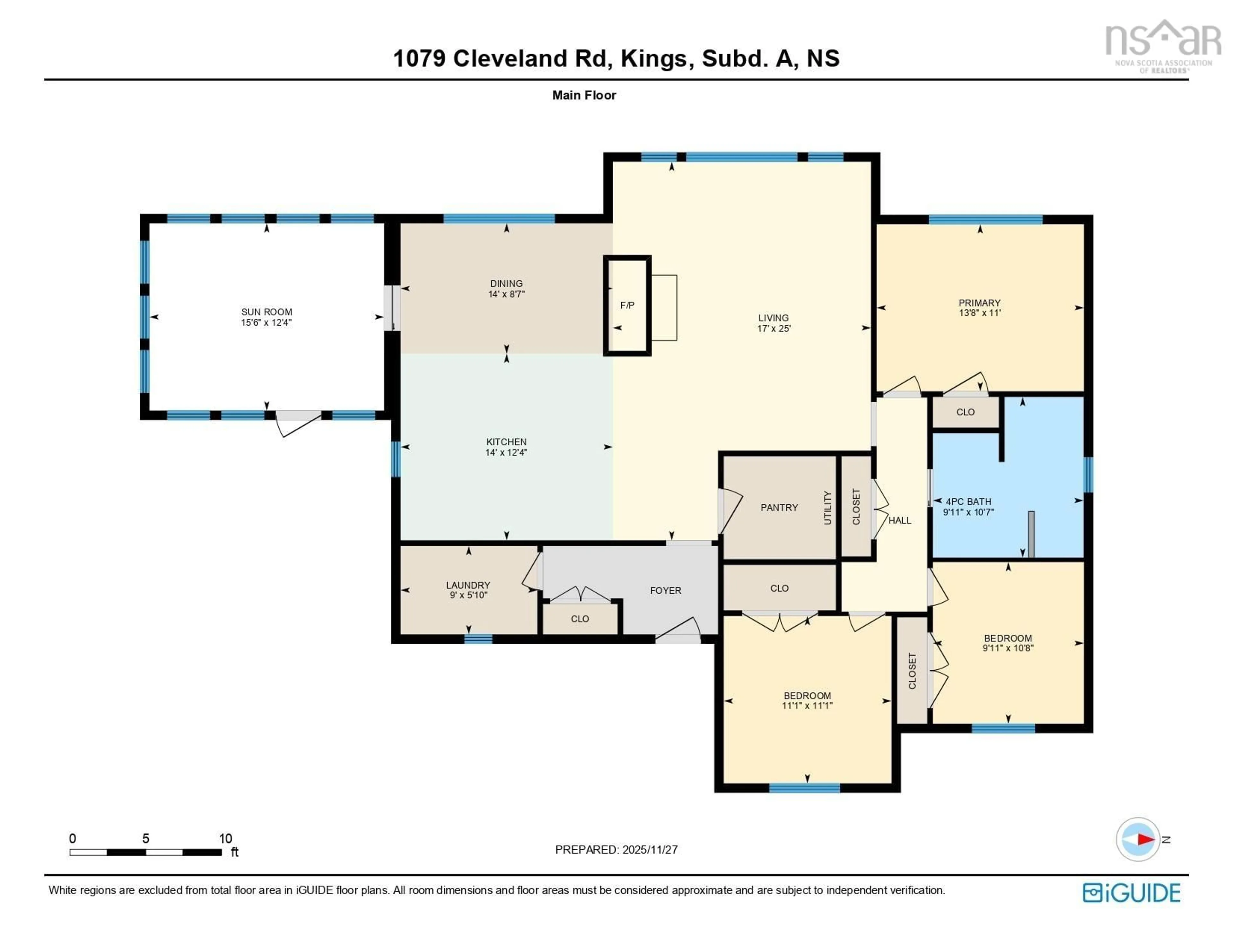 Floor plan for 1079 Cleveland Road, Windermere Nova Scotia B0P 1E0
