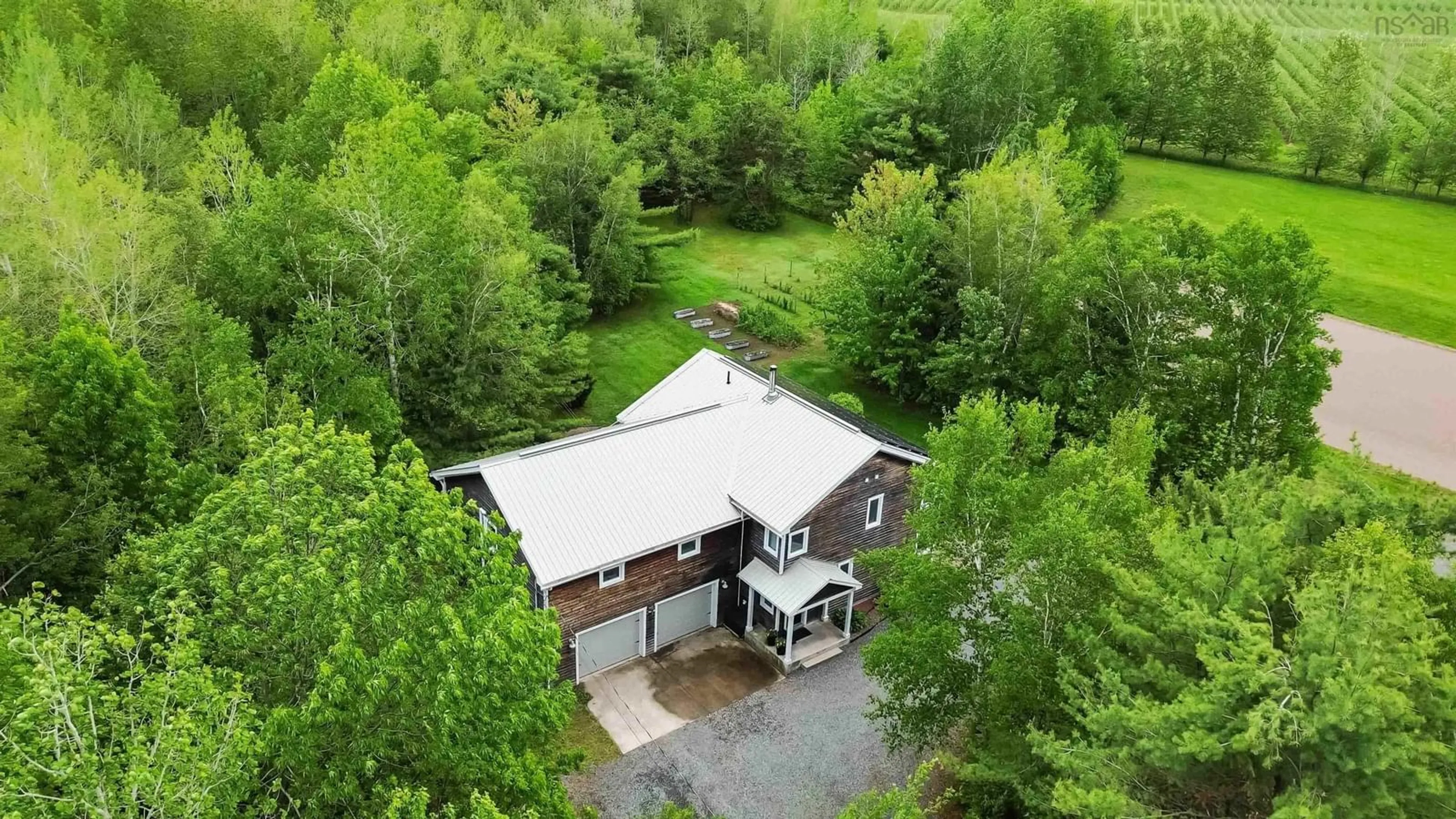 A pic from outside/outdoor area/front of a property/back of a property/a pic from drone, unknown for 822 Cleveland Rd, Windermere Nova Scotia B0P 1E0