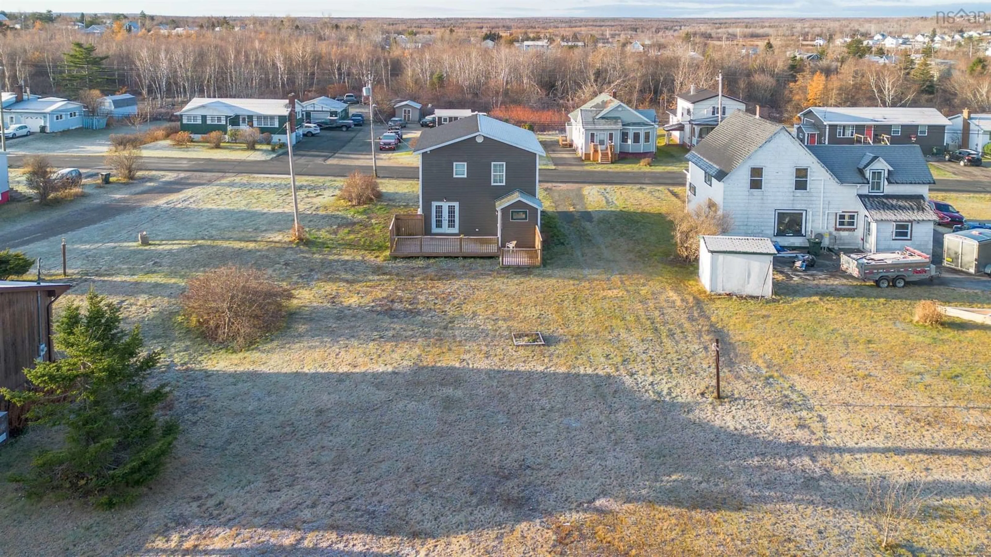 A pic from outside/outdoor area/front of a property/back of a property/a pic from drone, unknown for 157 Lake Rd, Glace Bay Nova Scotia B1A 2G8