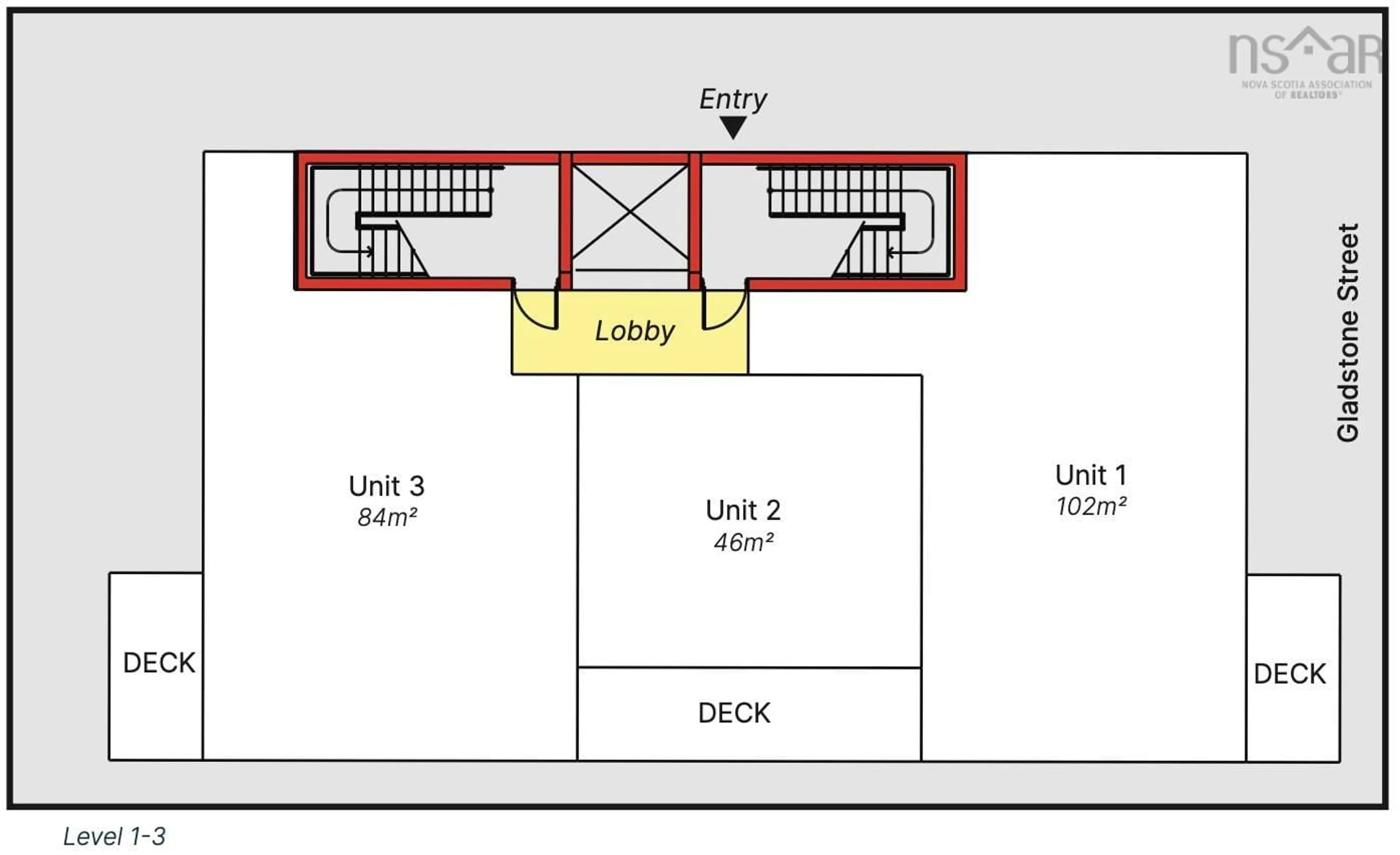 Floor plan for 2746 Gladstone St, Halifax Nova Scotia B3K 4W5
