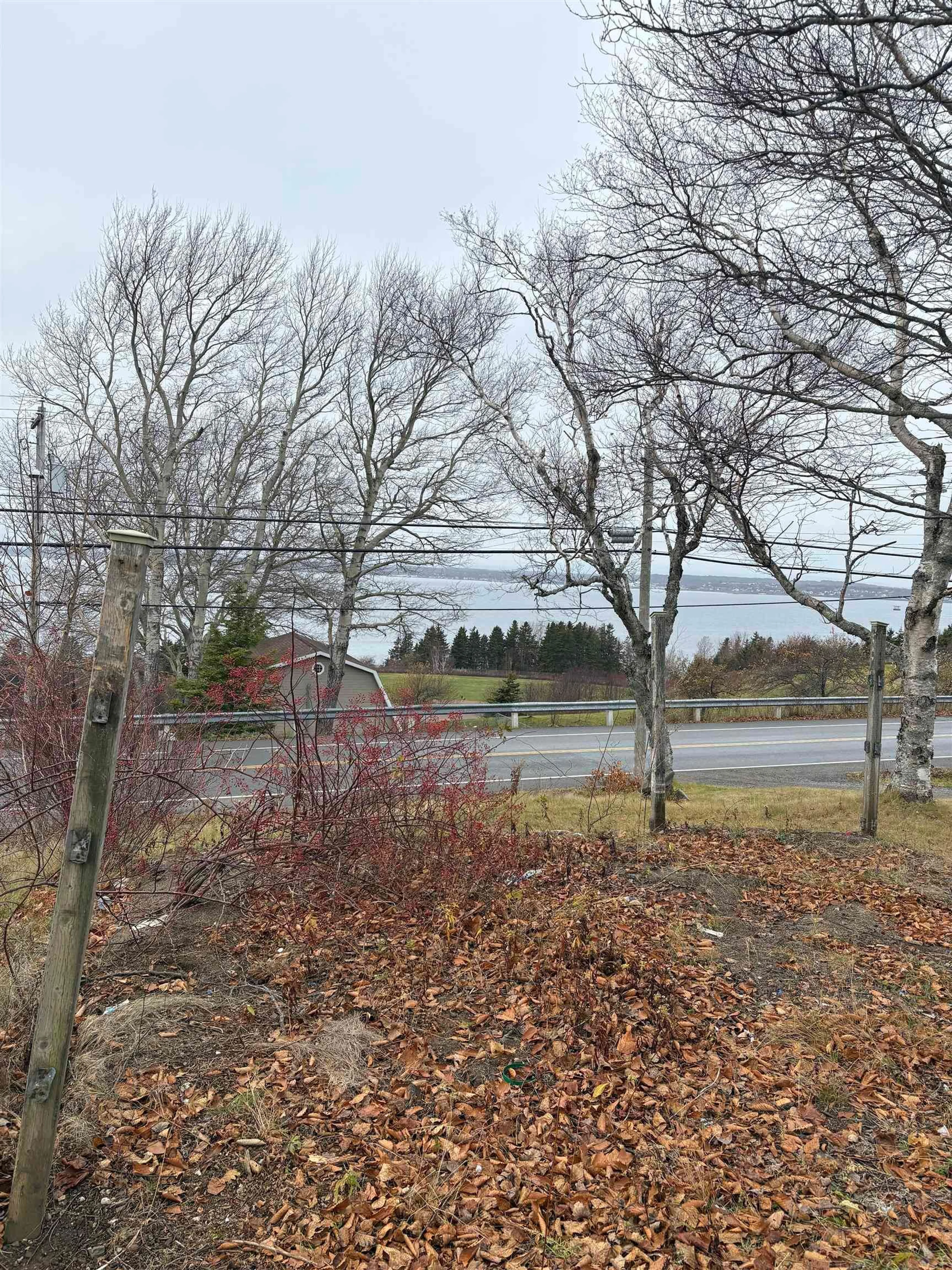 A pic from outside/outdoor area/front of a property/back of a property/a pic from drone, water/lake/river/ocean view for 2162 New Waterford Hwy, South Bar Nova Scotia B1N 3H7