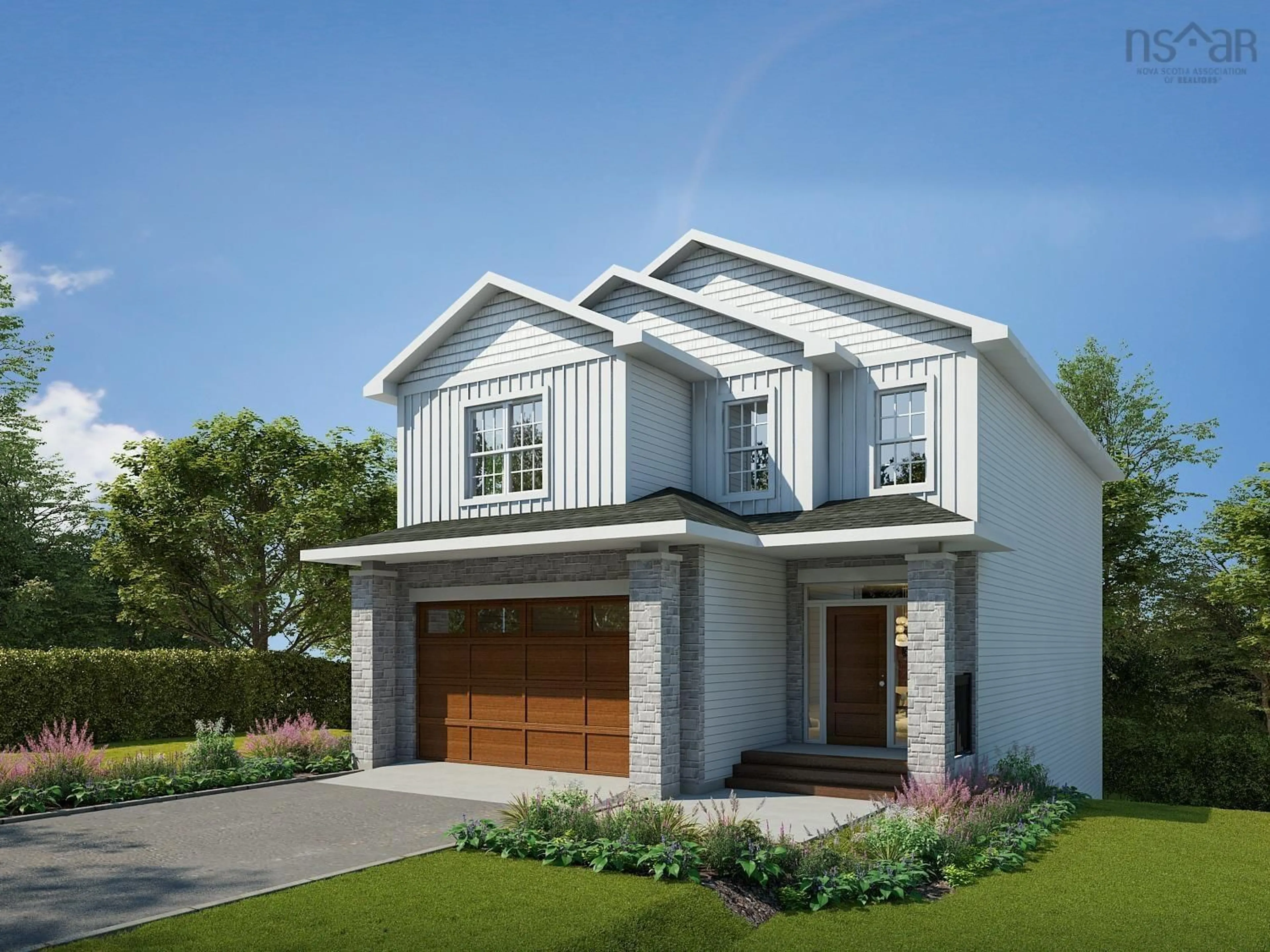 Home with brick exterior material, street for 187 Gardenia Way #GW-30, Dartmouth Nova Scotia B2X 0C8